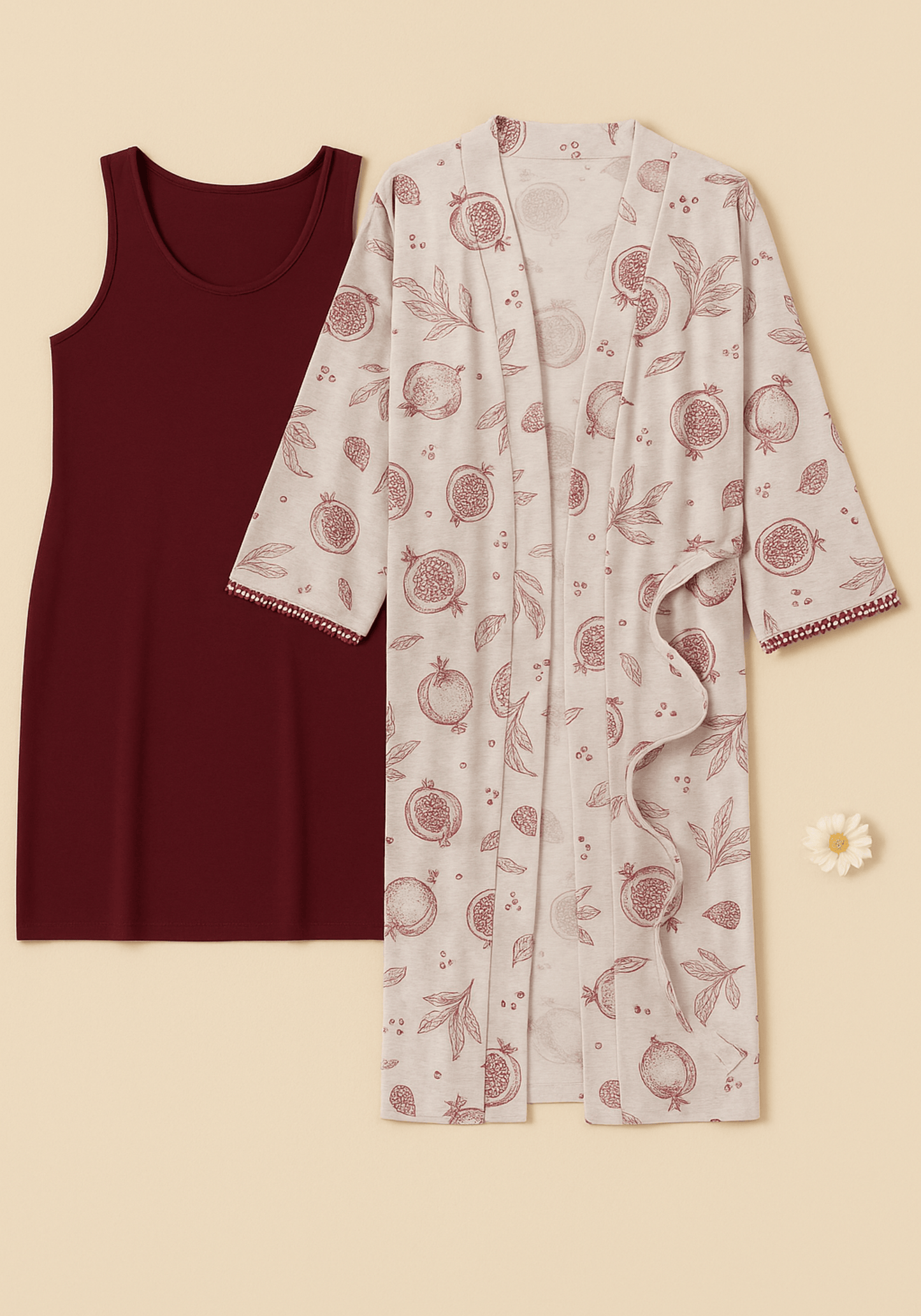 طقم ملابس نوم ورداء من S&amp;L