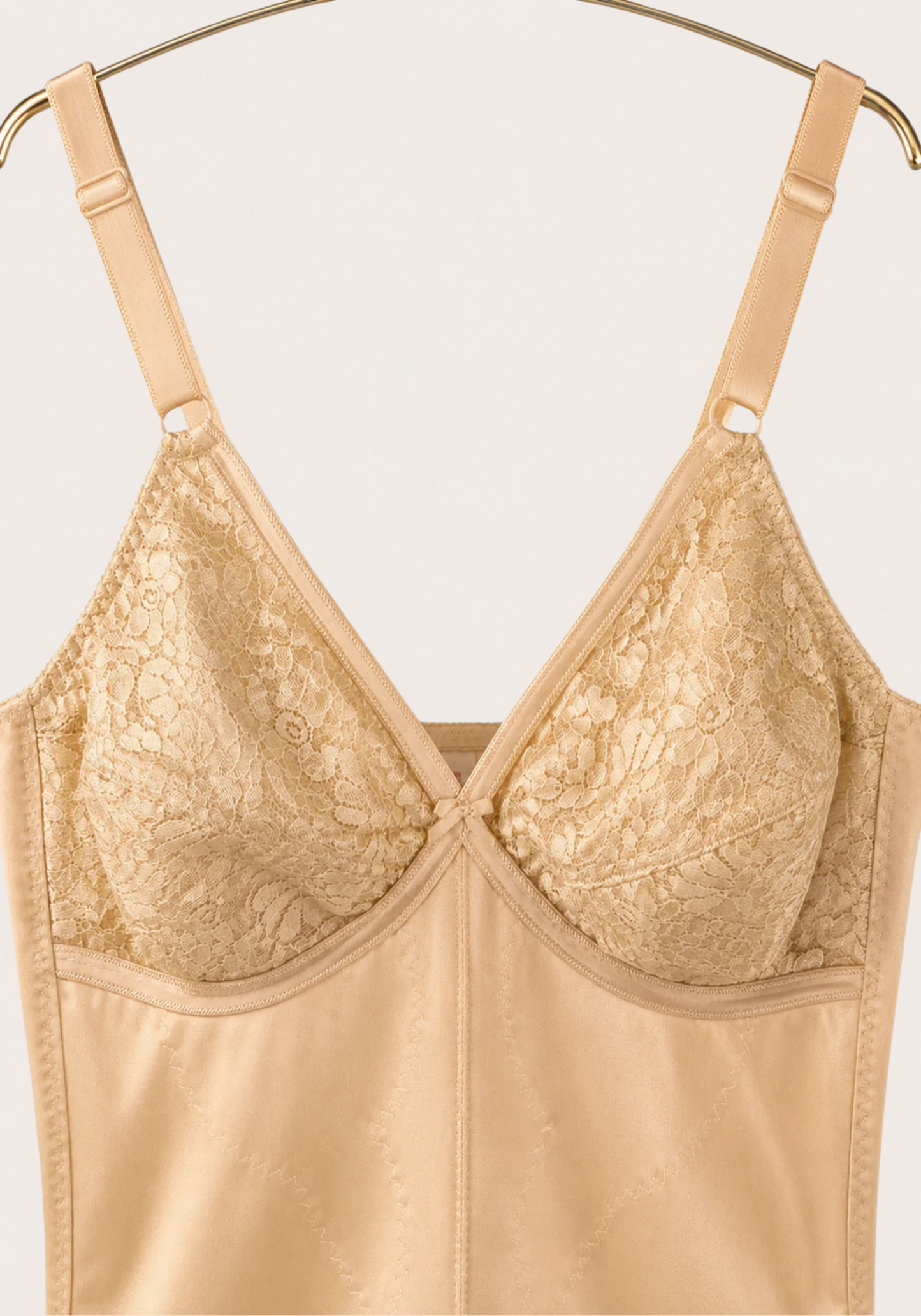 Corset: Wide Shoulder Strap Lace Cup Full Body Suite Shorts Corset With Lace Details