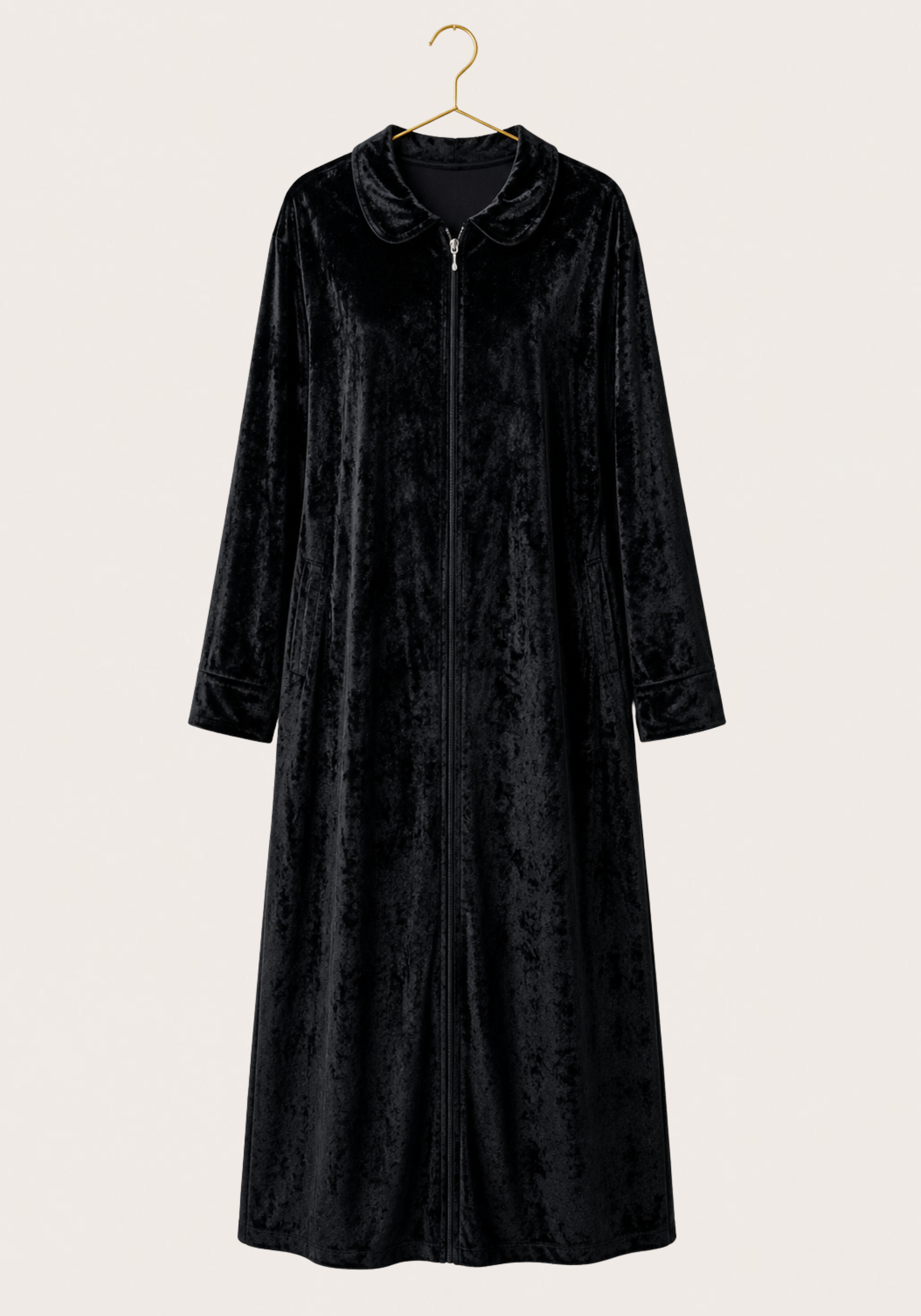 Velour Long Sleeve Long Nighty