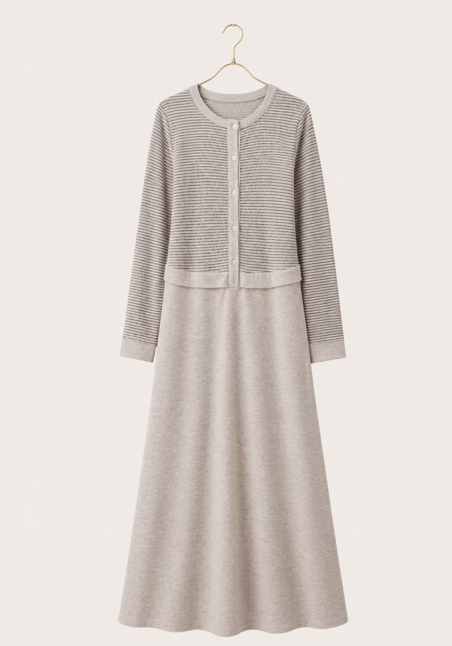 Long Sleeve Soft Touch Long Gown