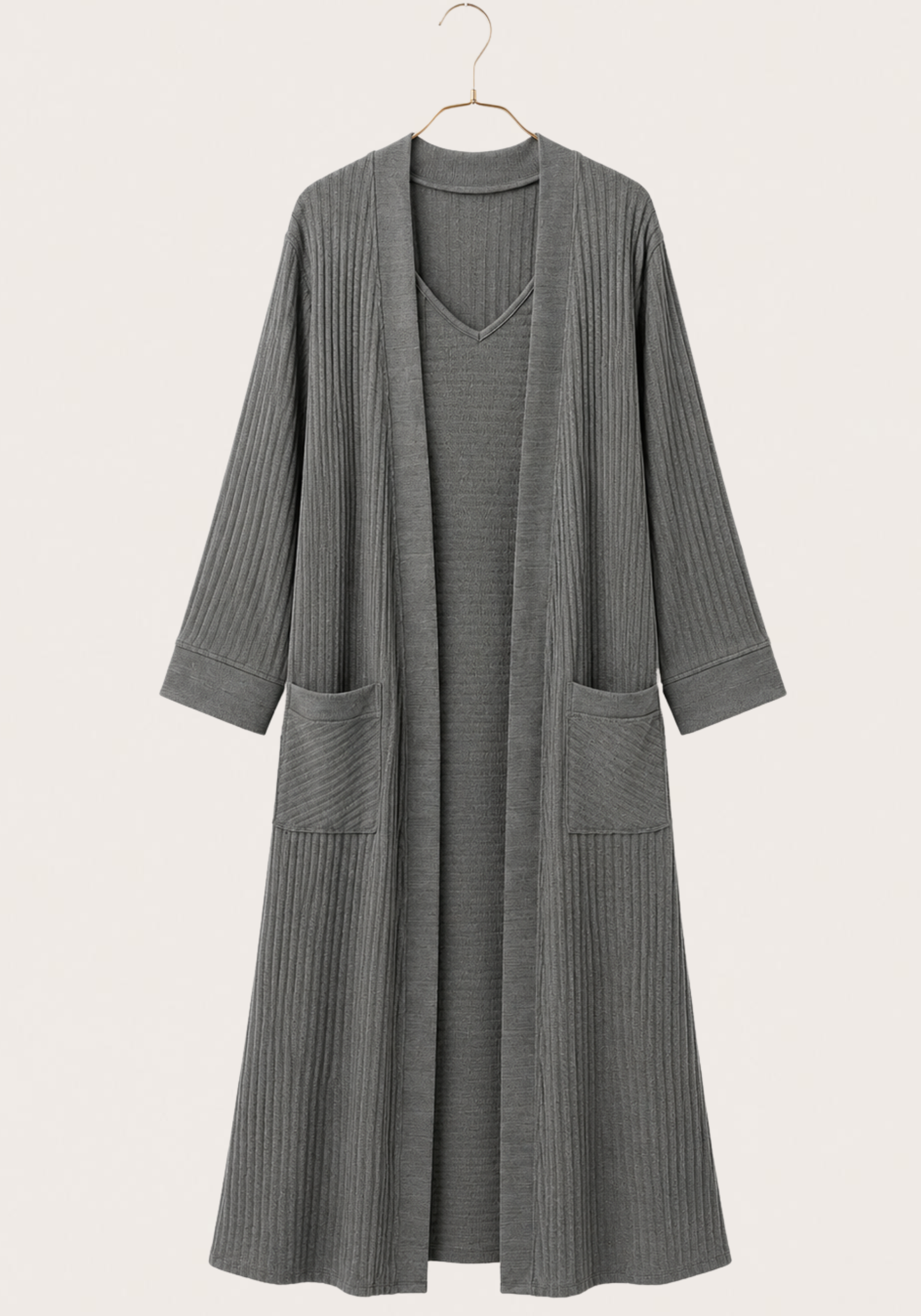Jacquard 2 Piece Robe Night Gown Set