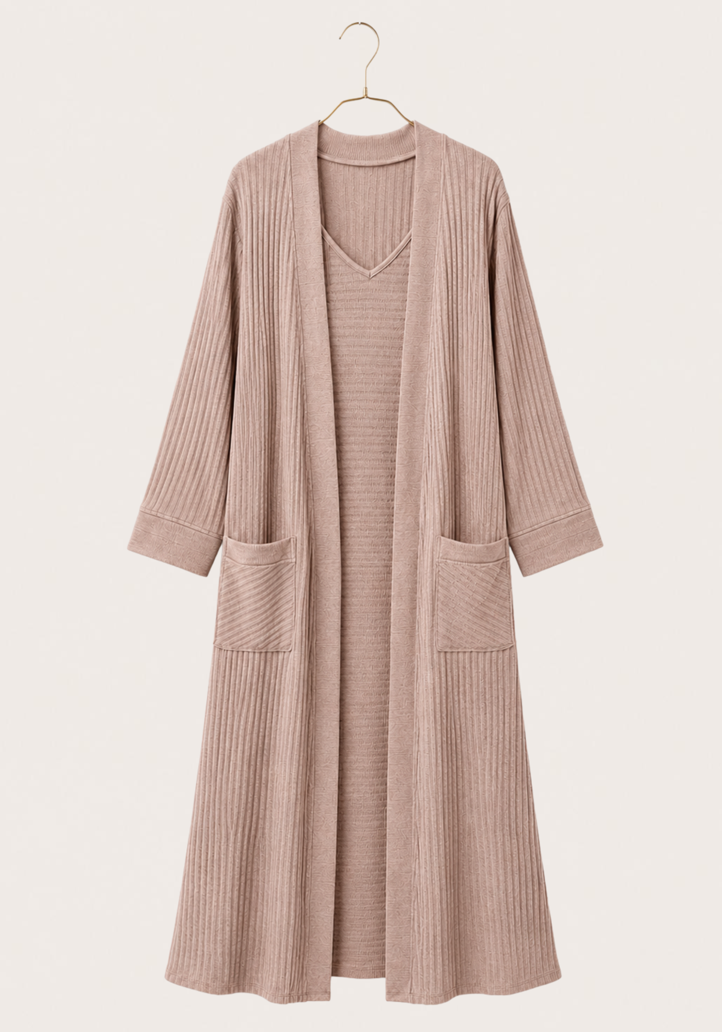 Jacquard 2 Piece Robe Night Gown Set