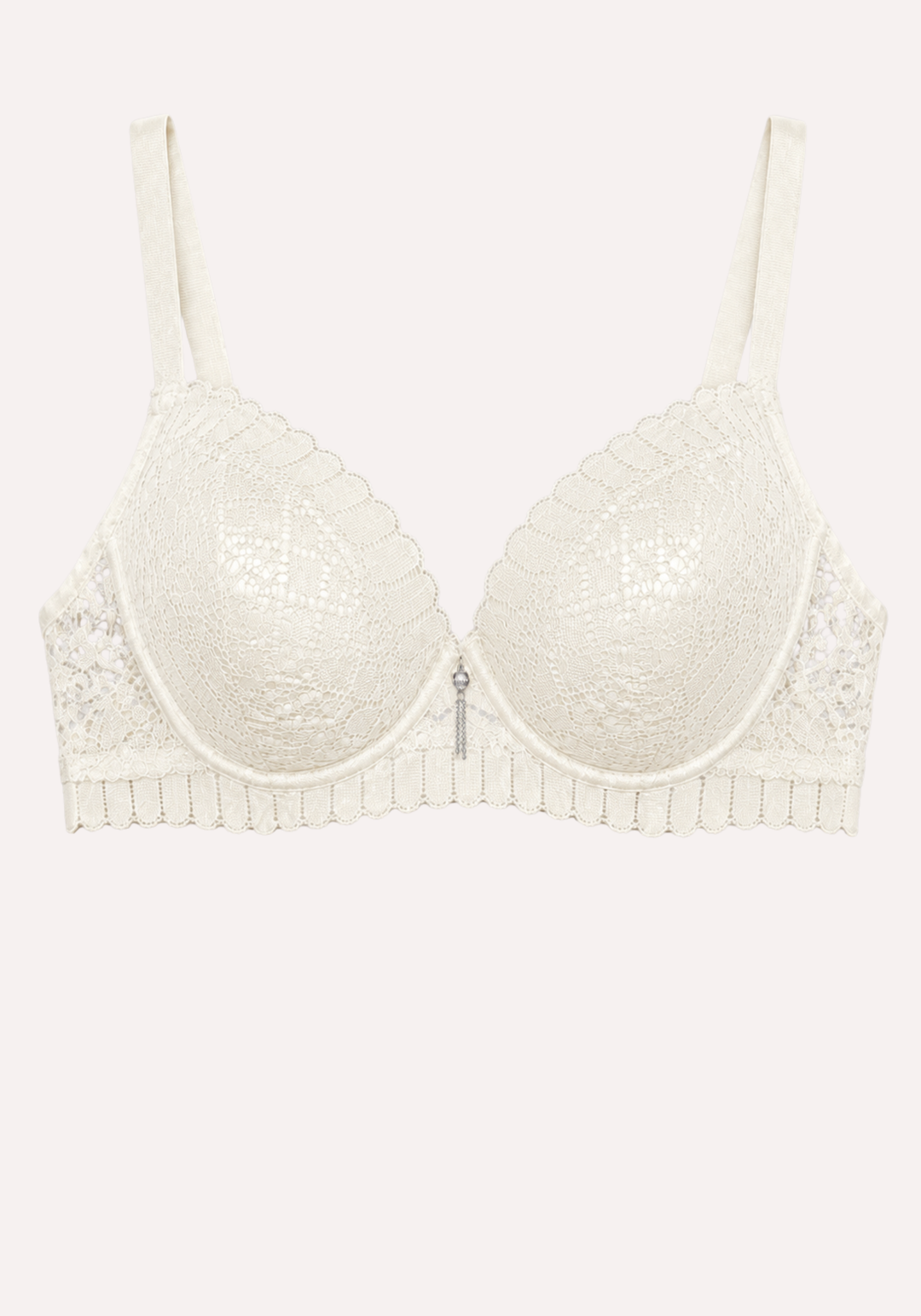 Filled Geometric Lace Bra