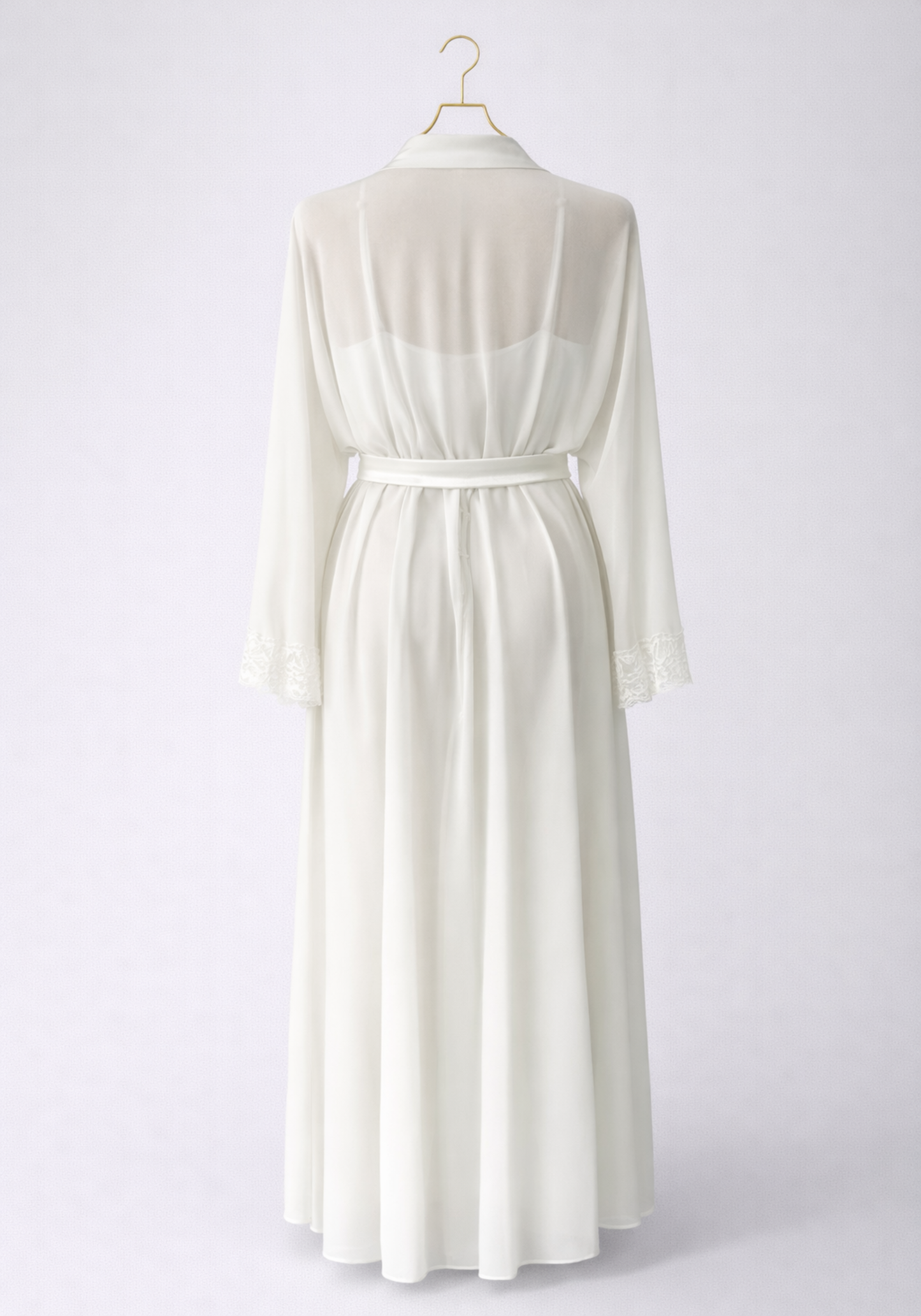 Bridal Satin Long Robe Set