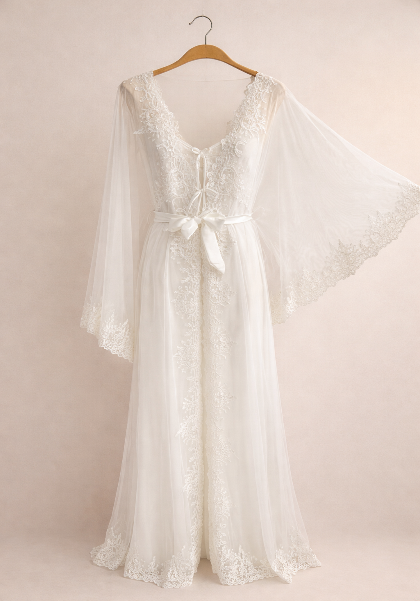 Bridal Toulle Satin Robe Set