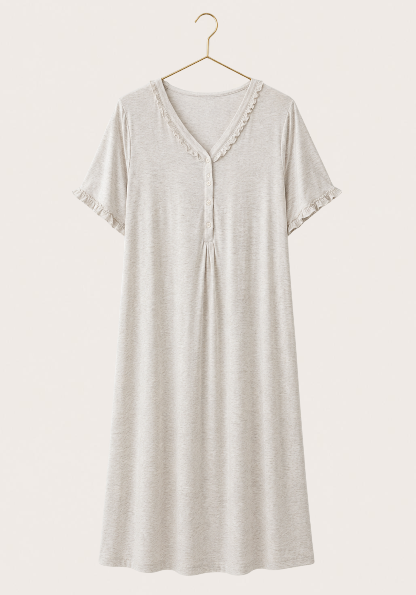 Maternal 2 Piece Long Robe And Nightgown Set