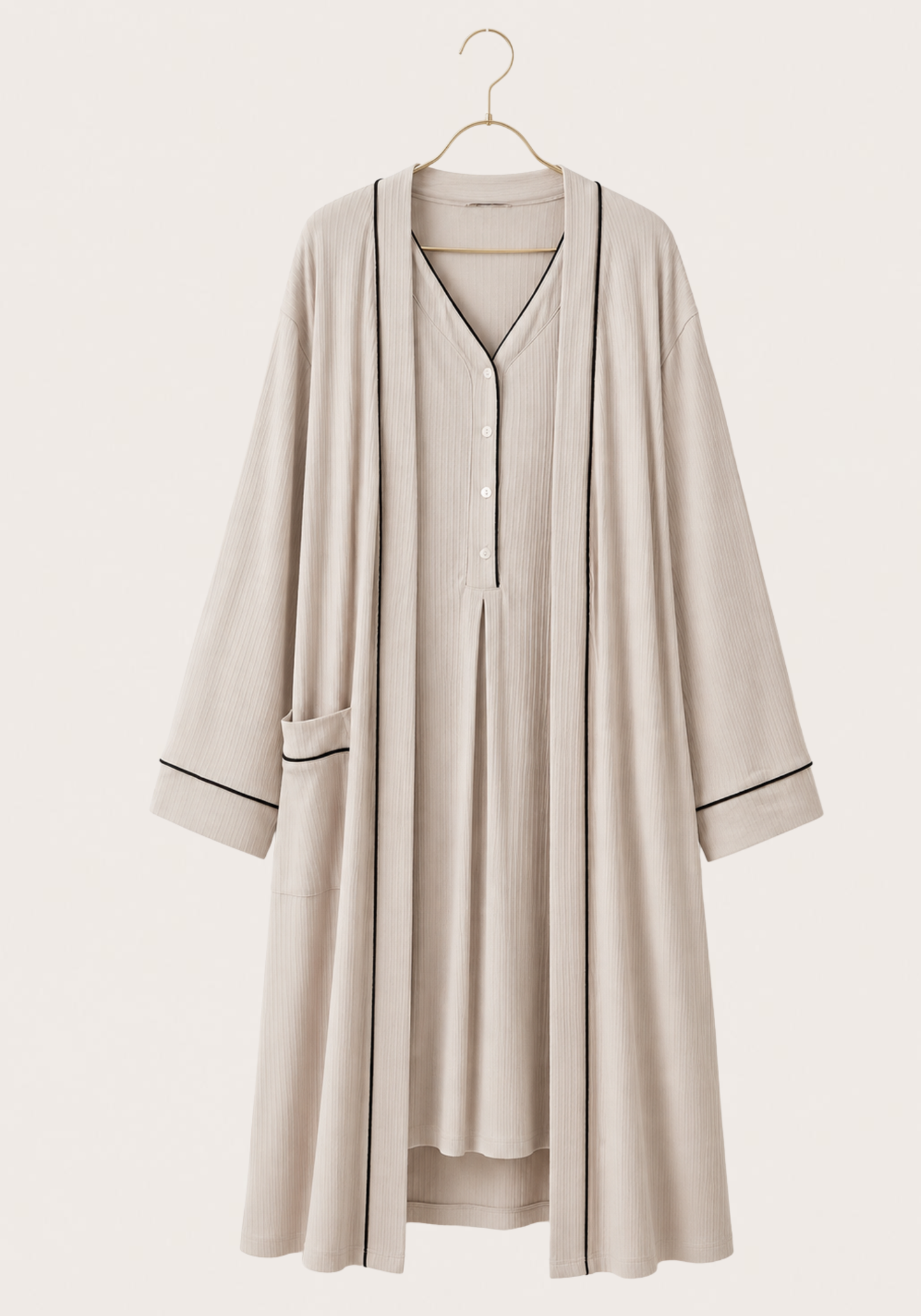 Maternal Long Robe Set