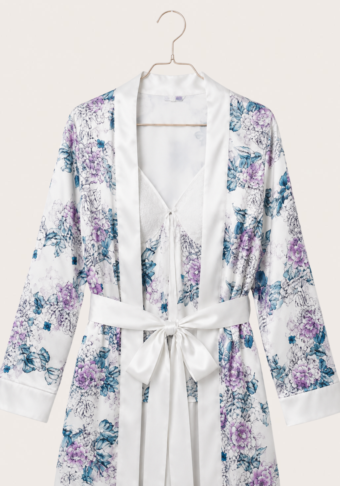Satin 3 Pieces Printed Pajama