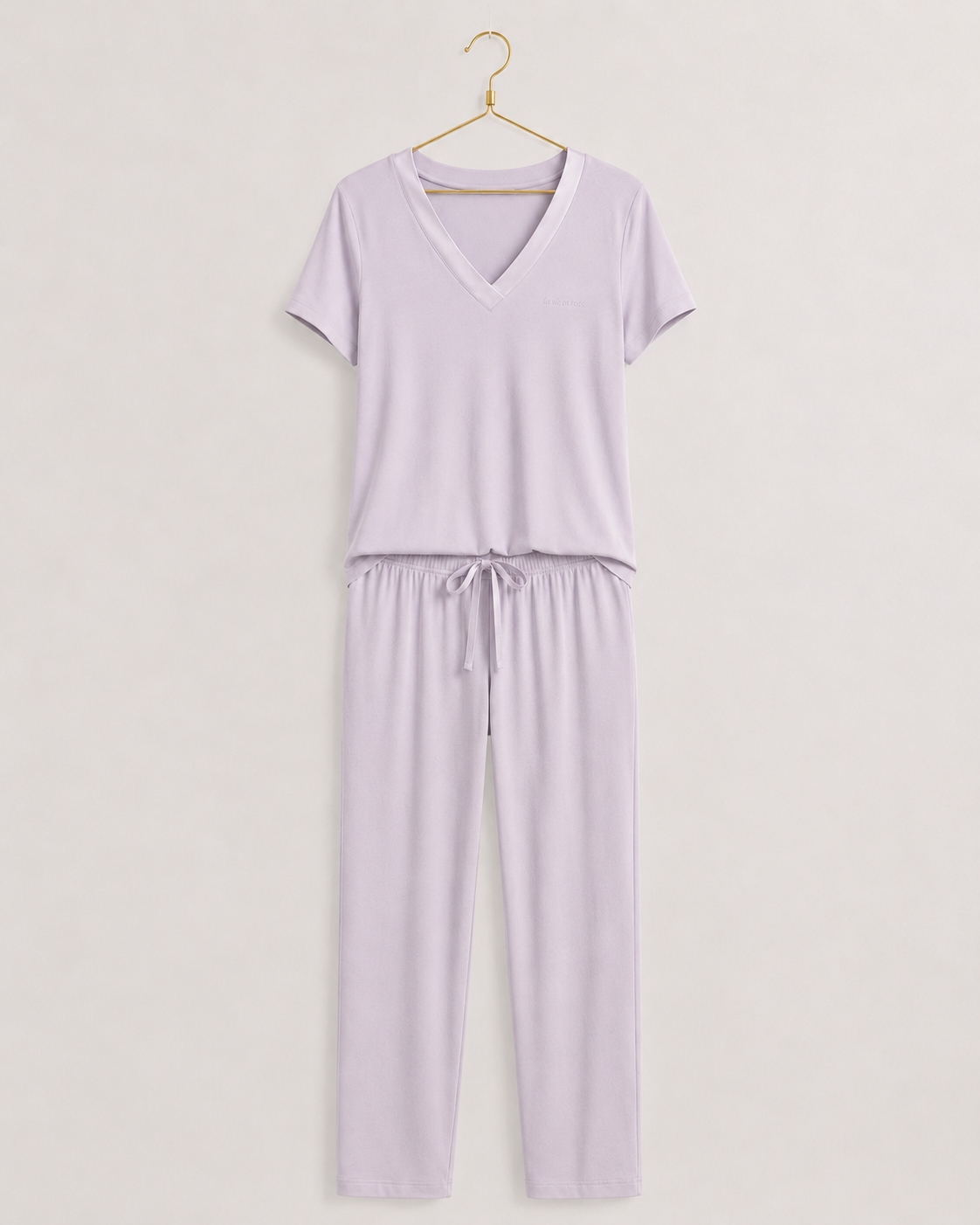 Pajamas: Short Sleeve Top And Pants (Viscose Lycra)