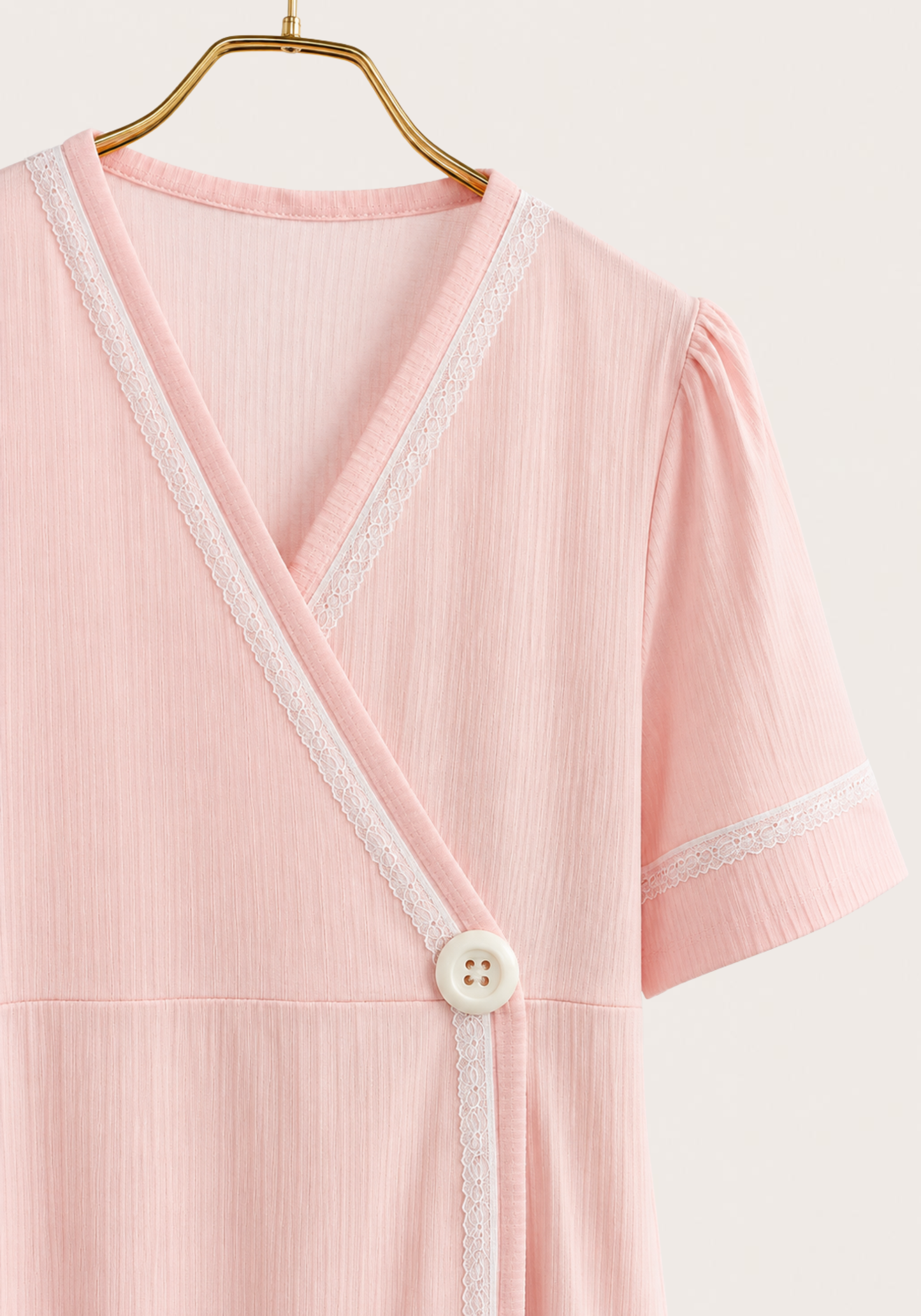 Maternal 3 Pieces Set: Pajamas With Long Robe