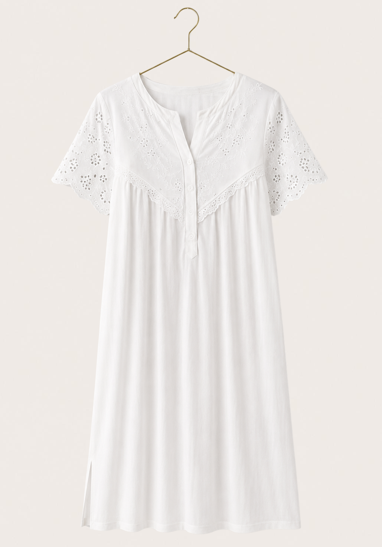 Maternal 2 Piece Cotton Robe And Nighty Set