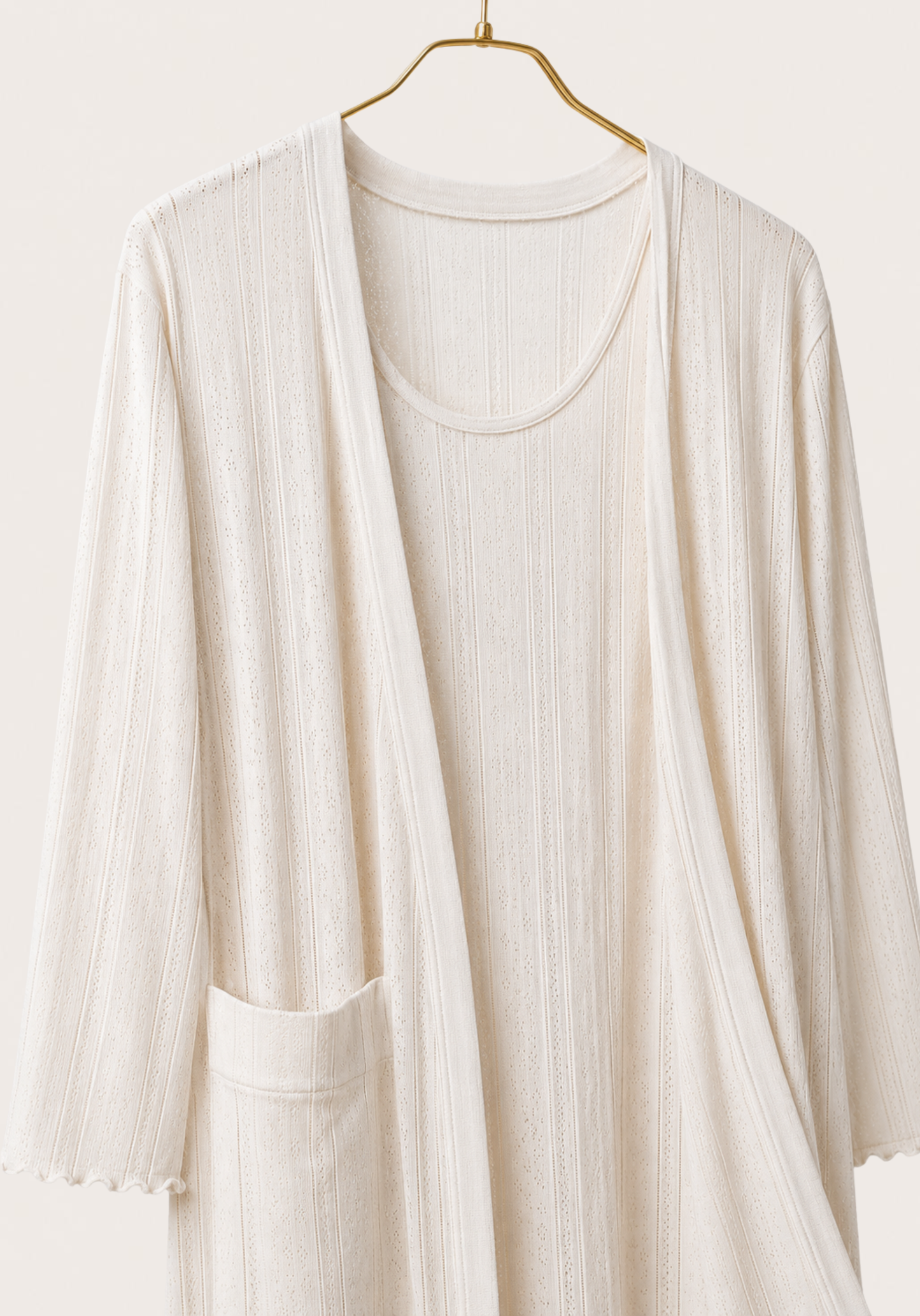 Maternal 2 Piece Cotton Robe And Nighty Set