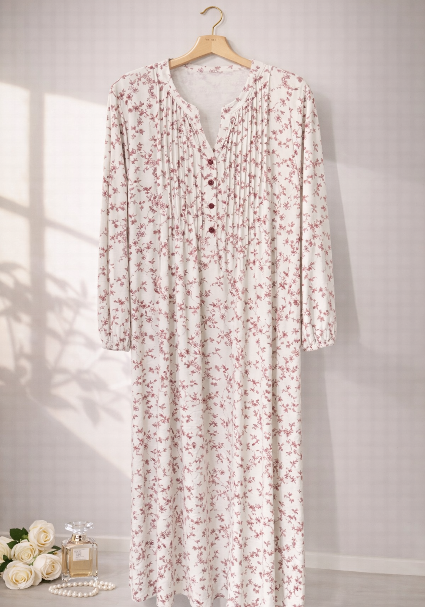 Long Sleeve Long Night Gown