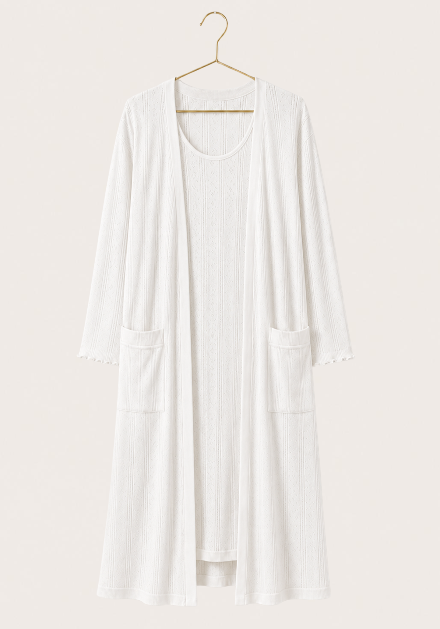 Maternal 2 Piece Cotton Robe And Nighty Set