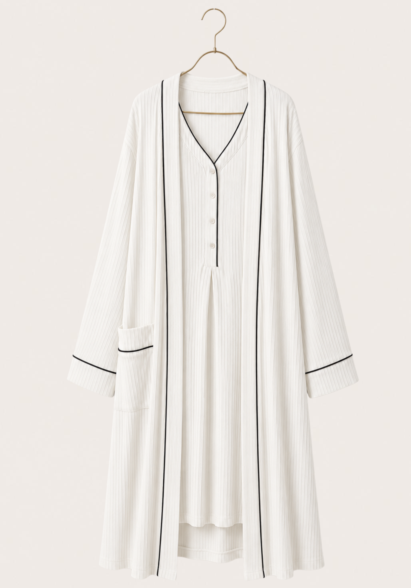 Maternal Long Robe Set