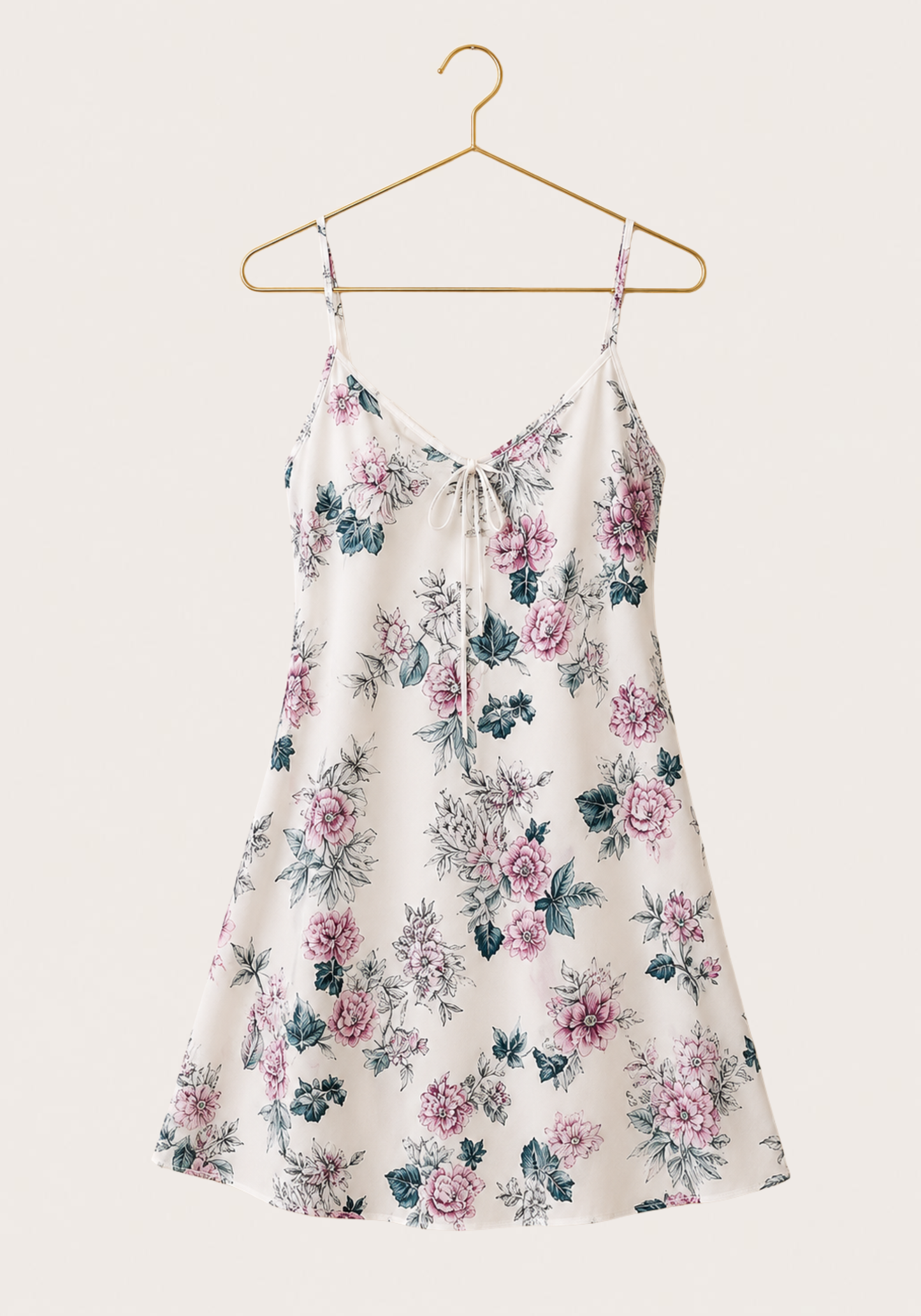 Printed Babydoll Net Back