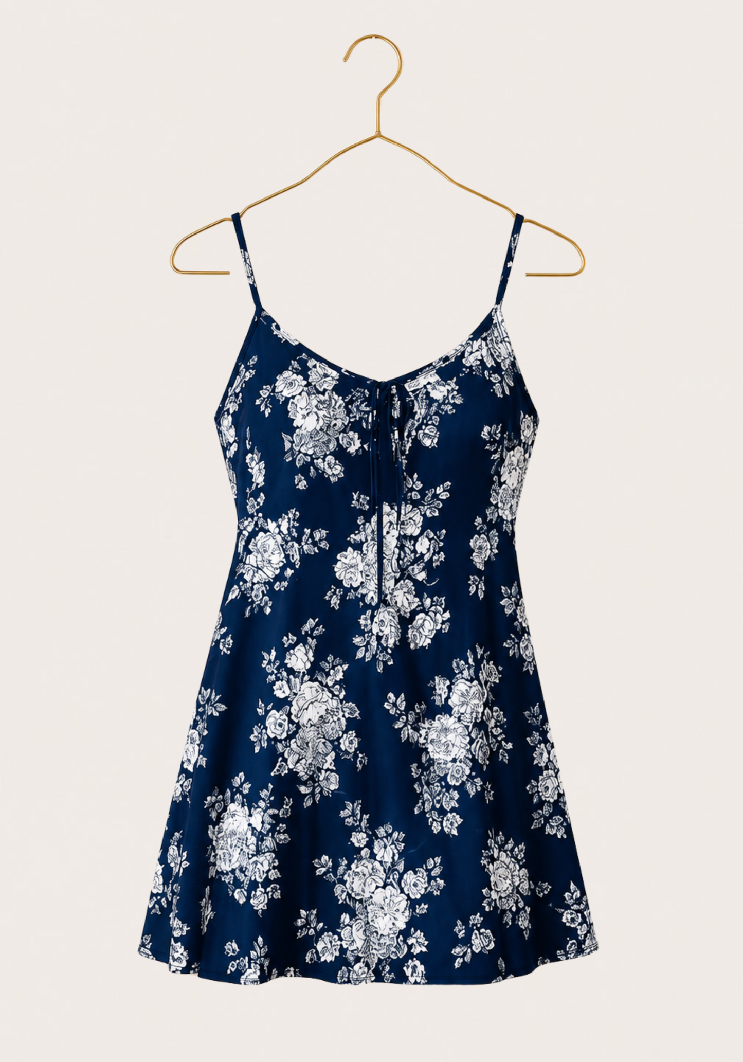 Printed Babydoll Net Back