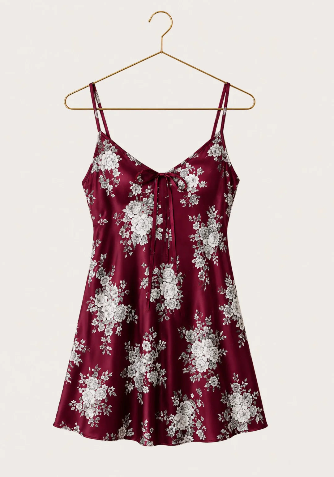 Printed Babydoll Net Back