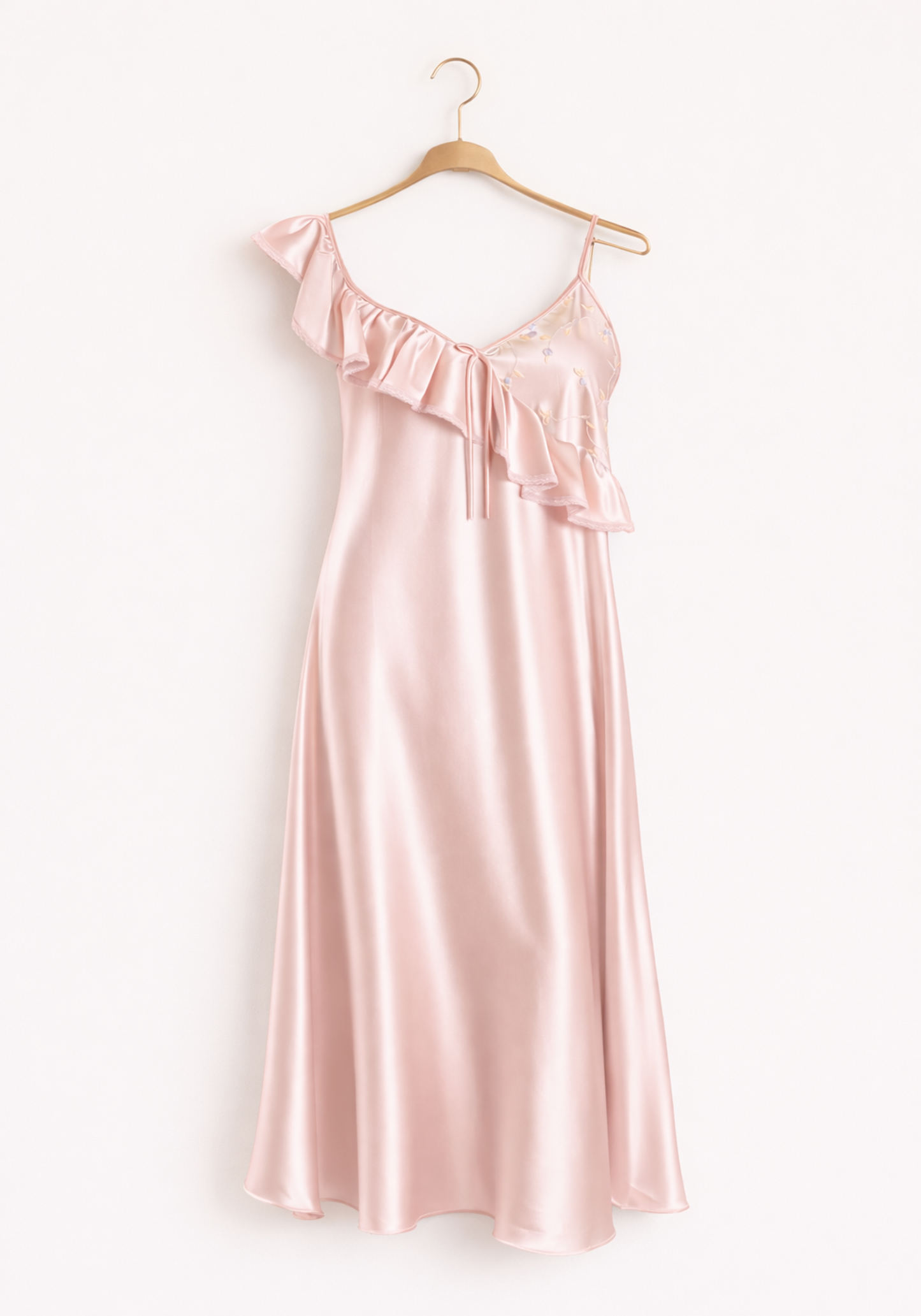 Satin Sleeveless Long Gown