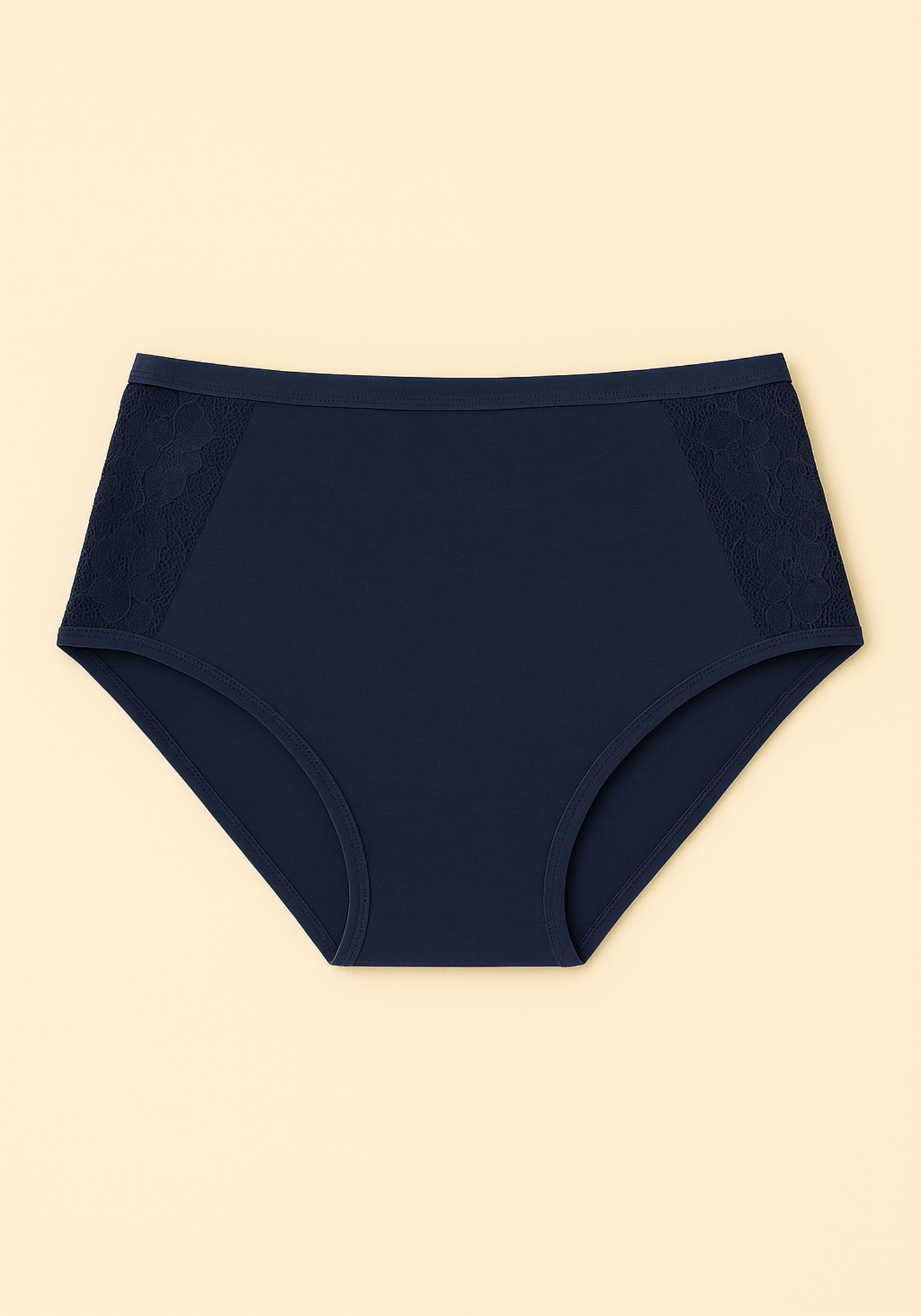 Cotton Lace Hi Waist Panties