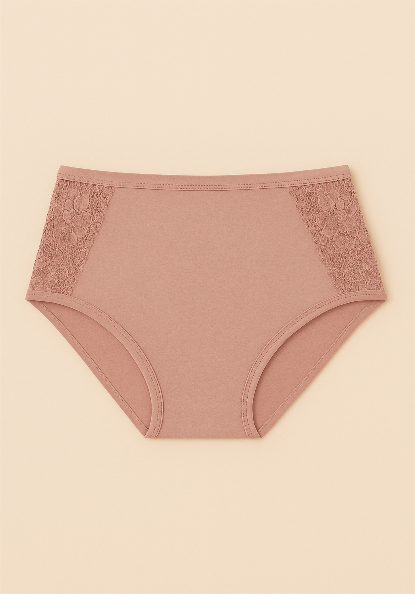 Cotton Lace Hi Waist Panties