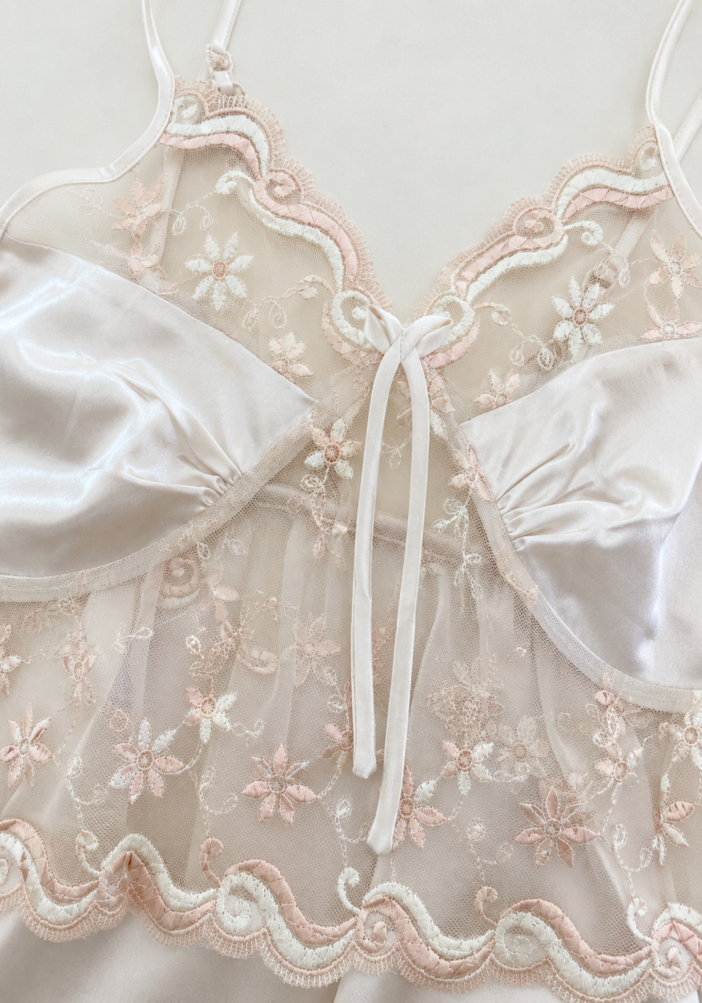 Babydoll: Satin And Toulle