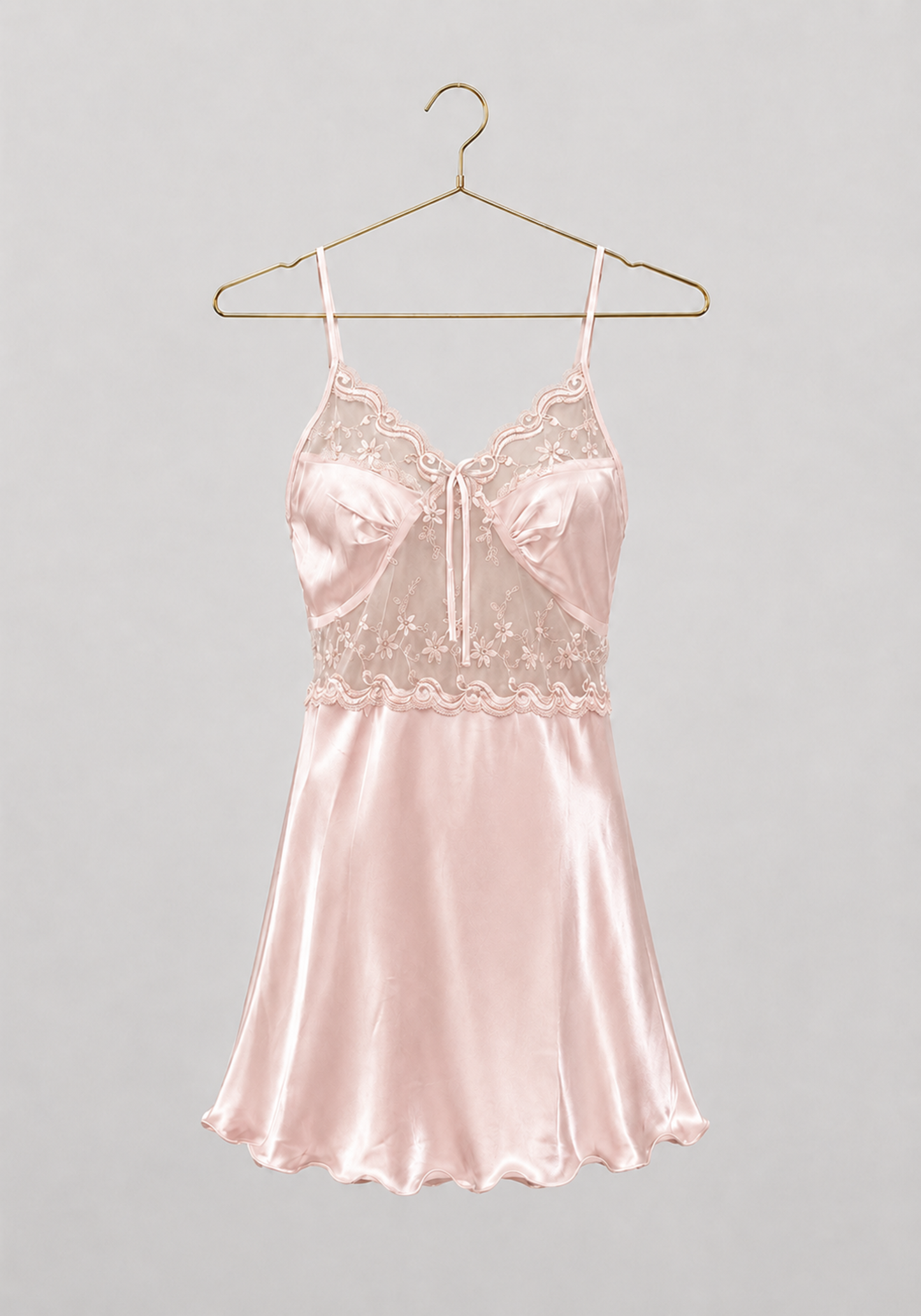 Babydoll: Satin And Toulle