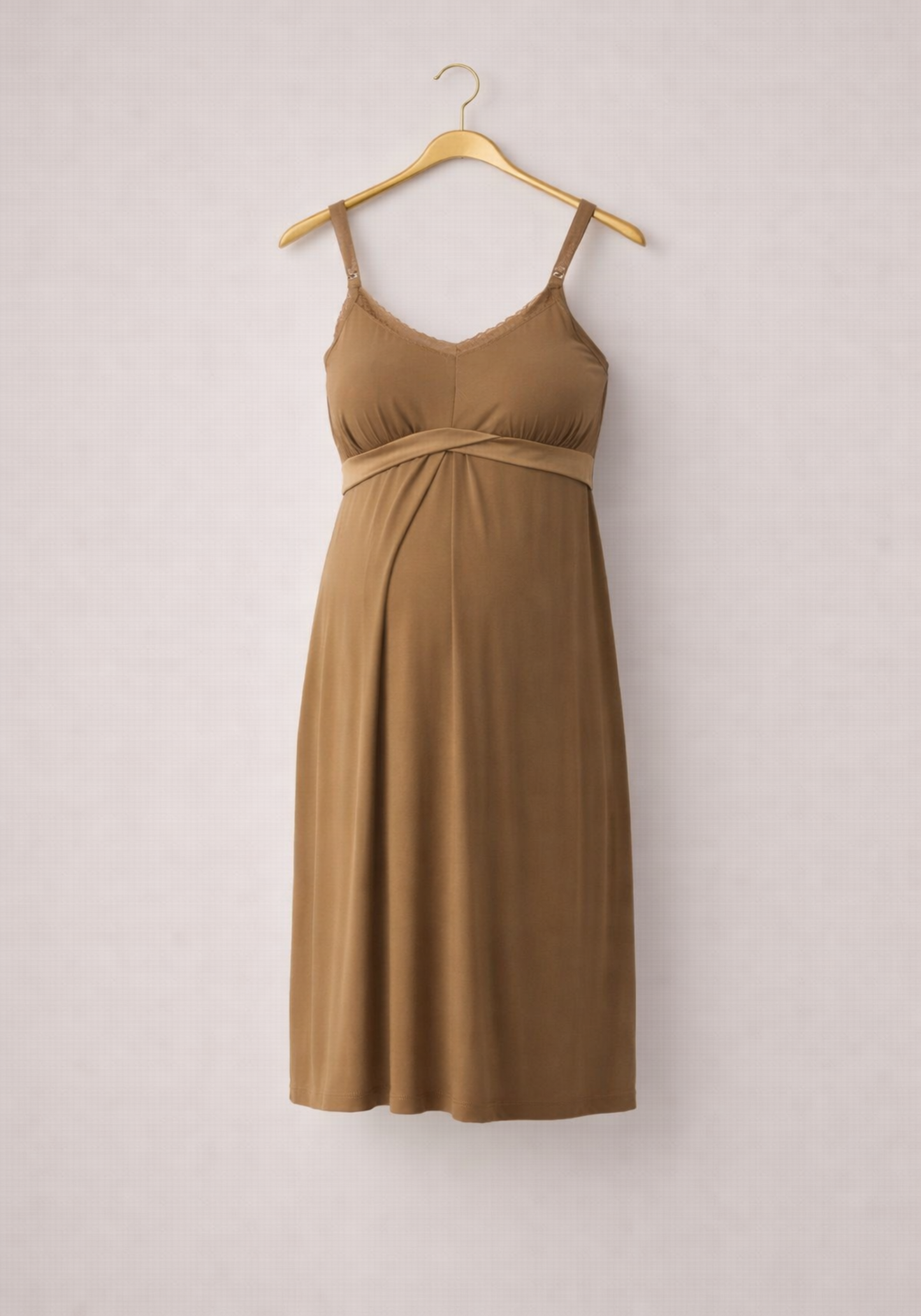 Maternal Nighty: Shoulder Strap Short Nighty (Vis Els)