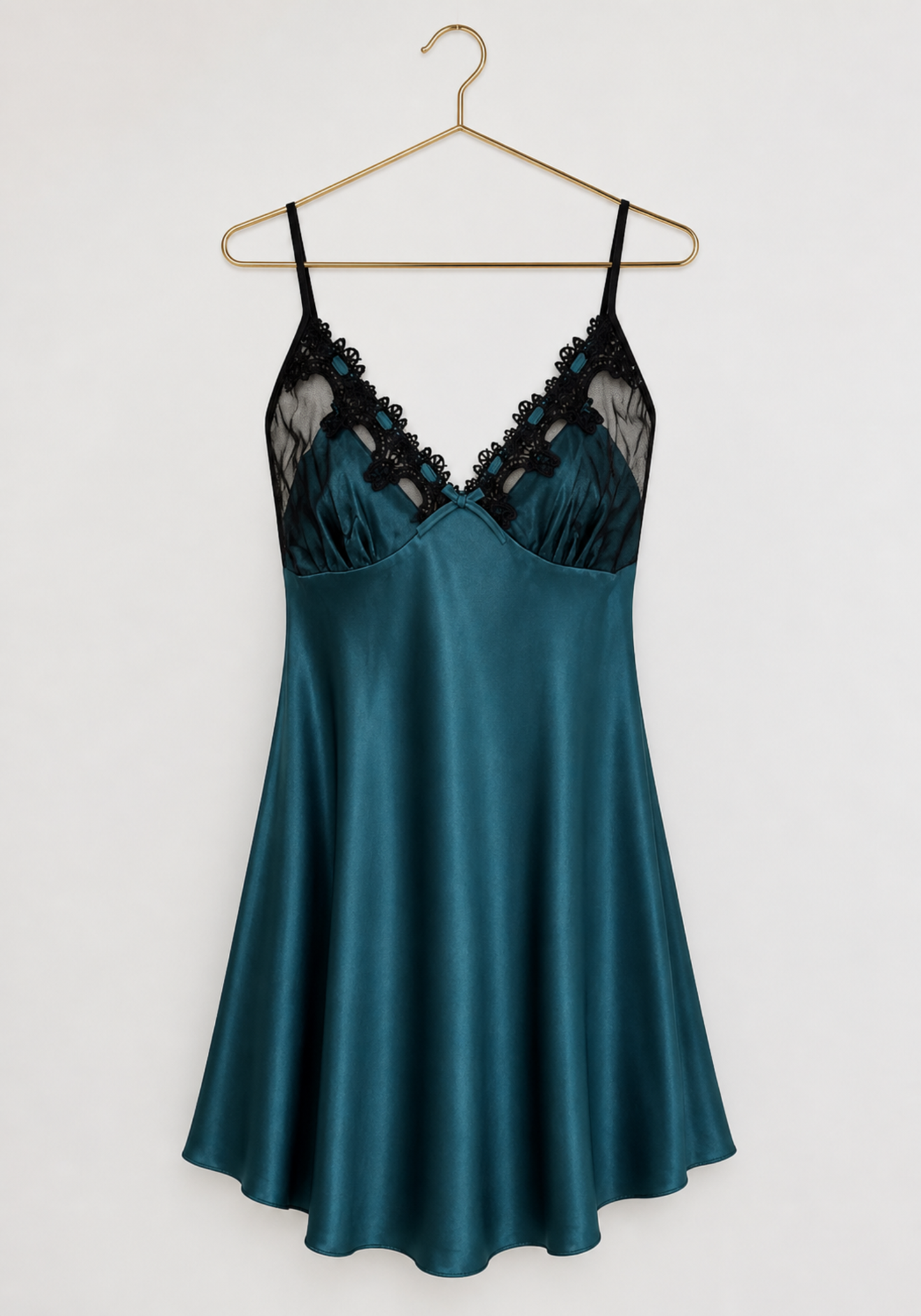 Schiffon Satin Robe Set: Satin Nighty And Schiffon Robe