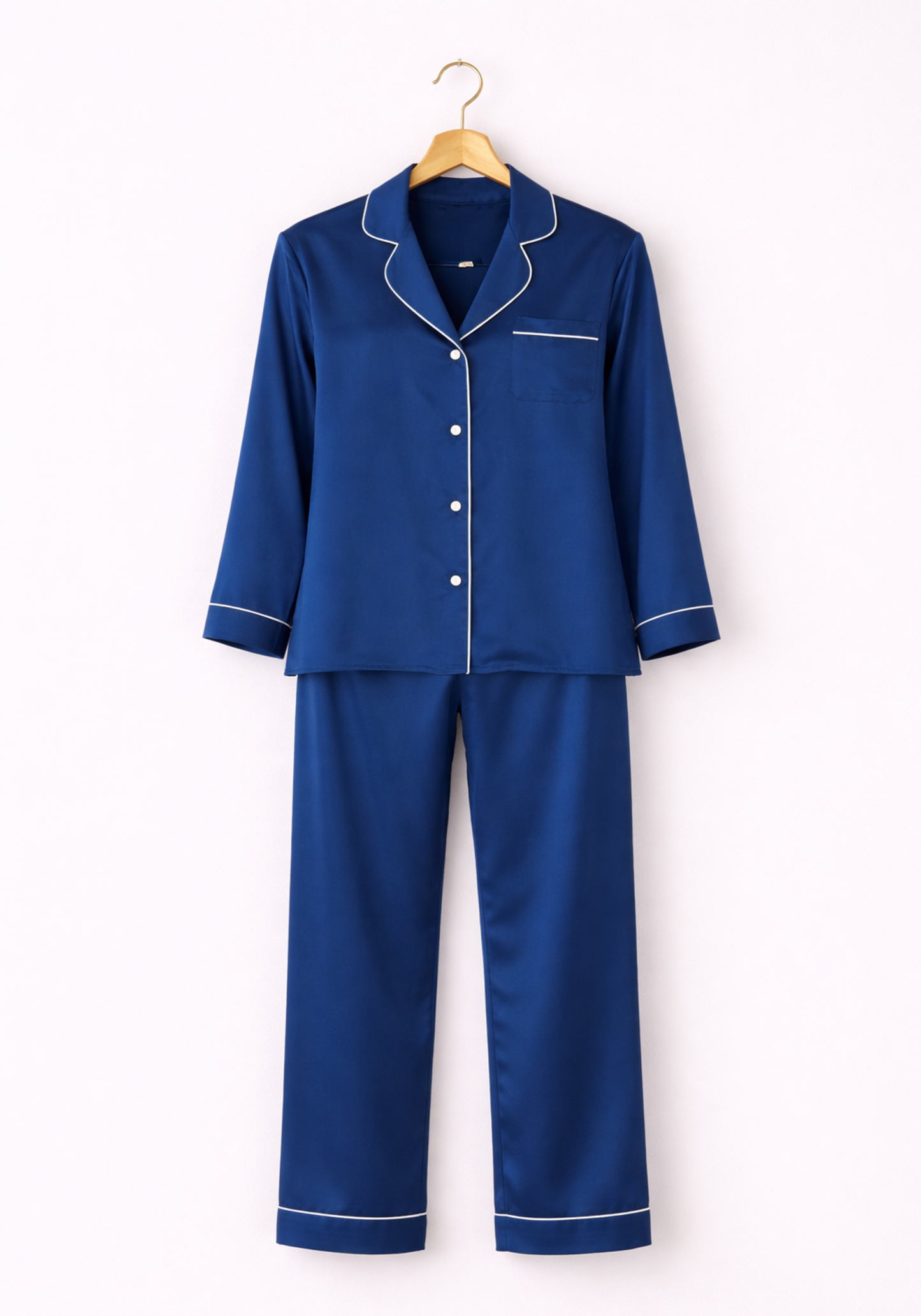 S&L Collar Button Long Sleeve Pajama