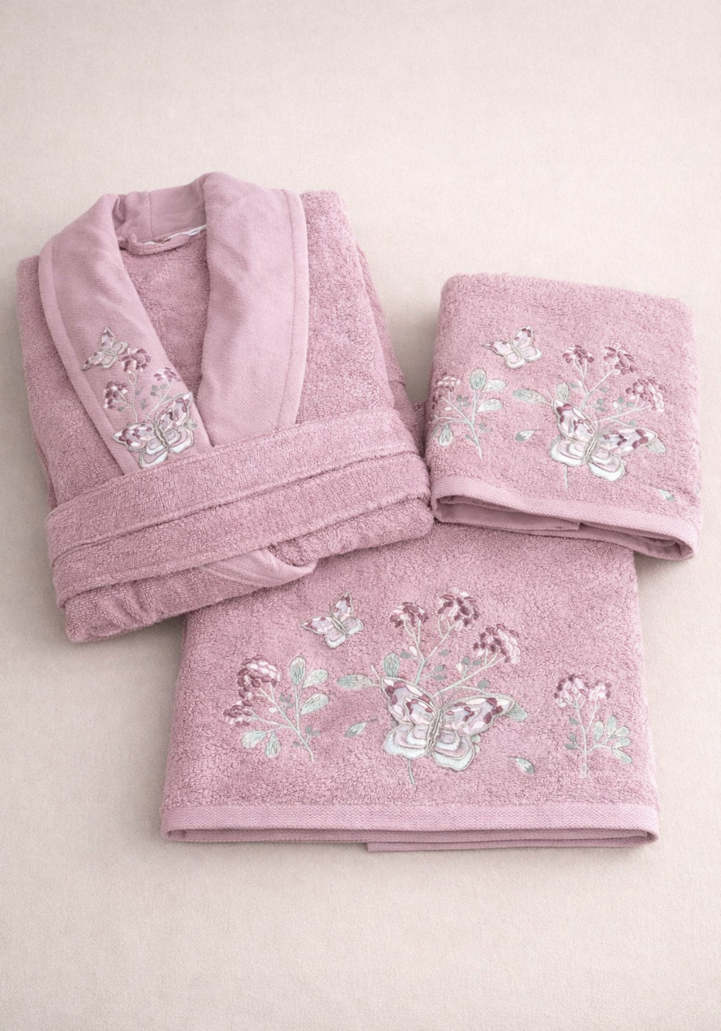 BTH 3 Piece Single Bamboo Bathrobe Set