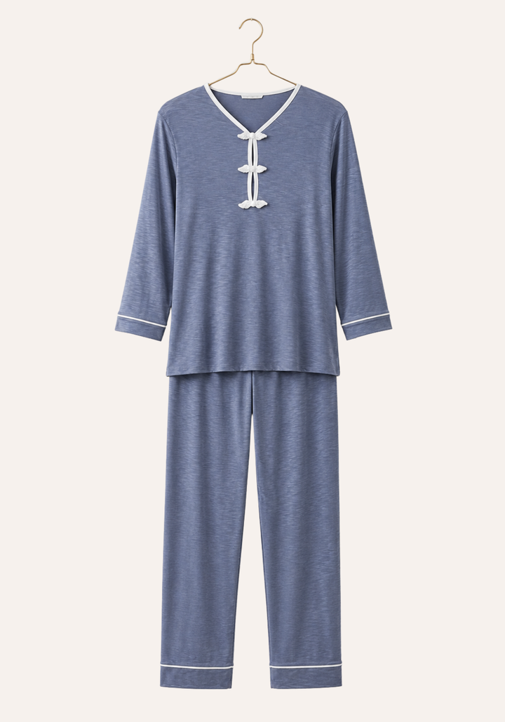 Maternal 3 Pieces Set : Pajamas With Robe