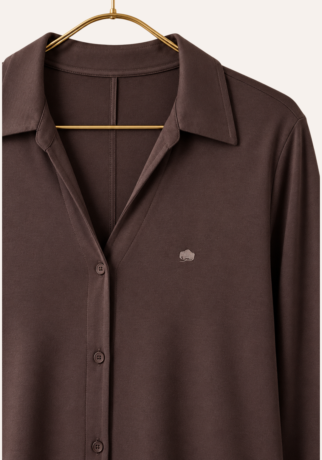 Collar V Button Long Sleeve Top And Pants With Lace Detail Pajamas