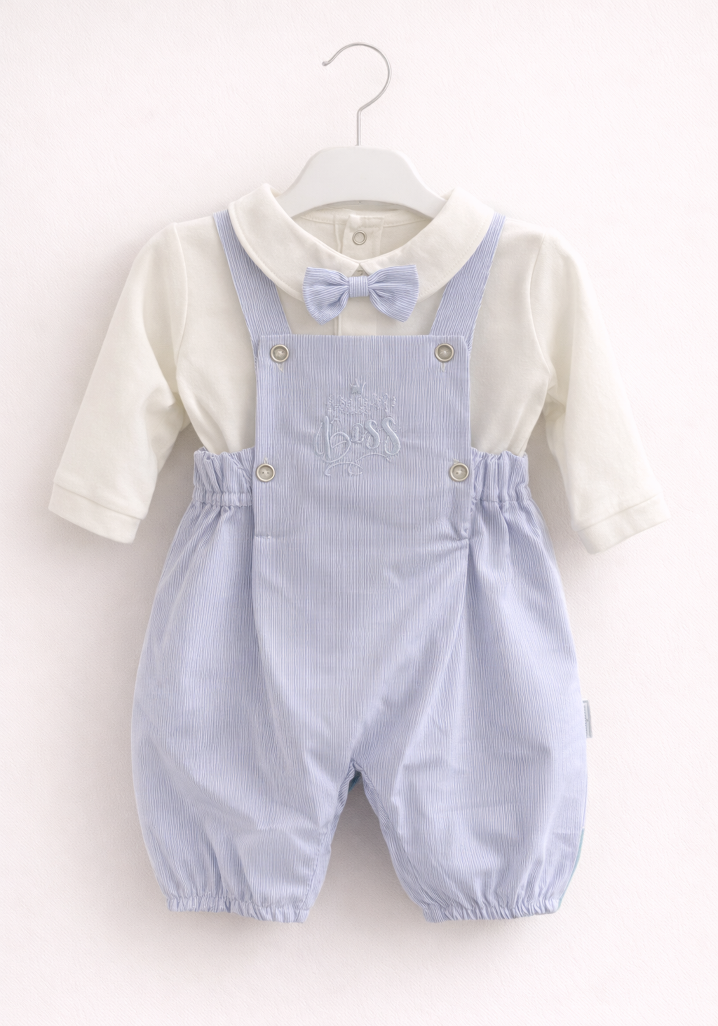 Baby Set Of 2: Long Sleeve Shirt And Romper