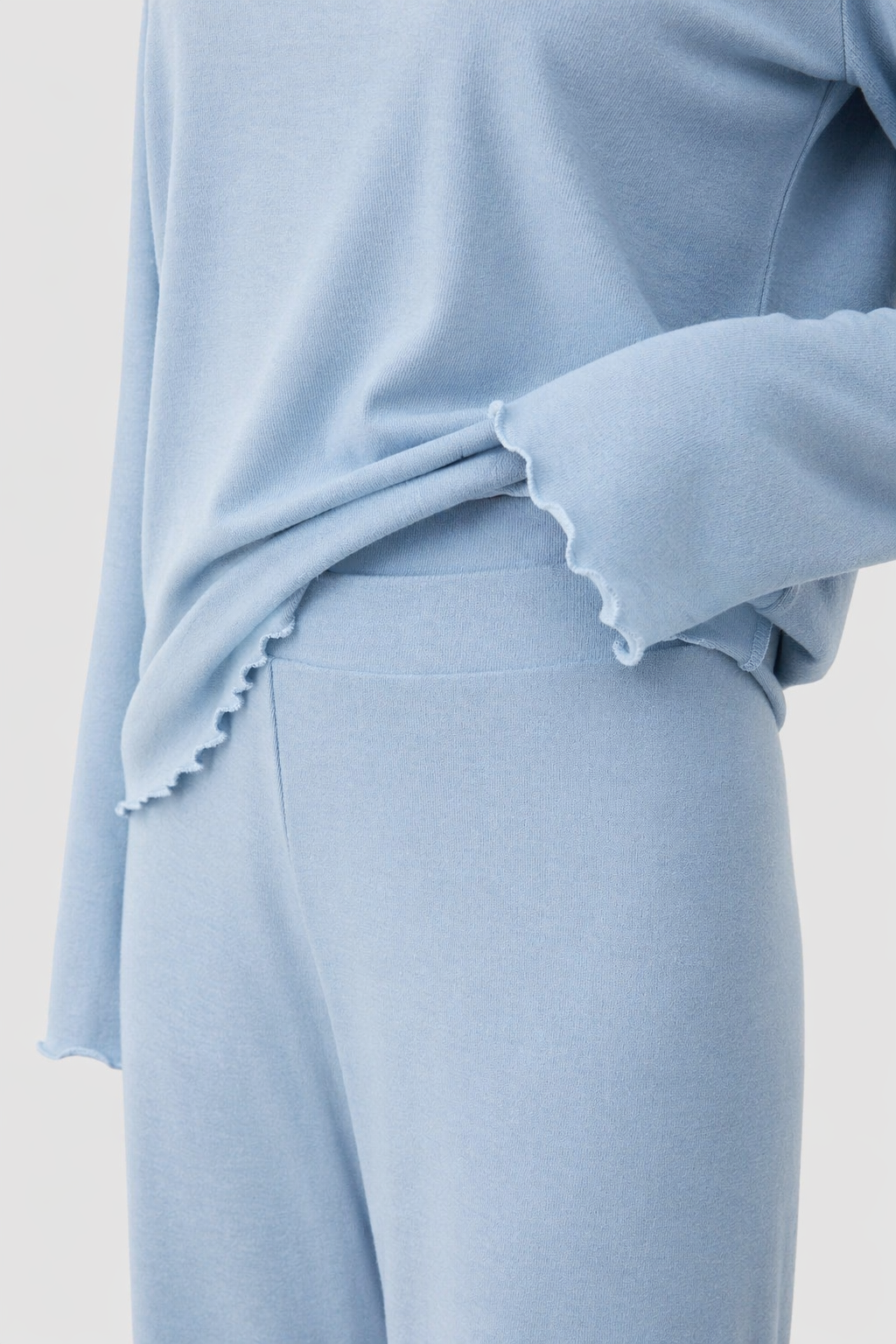 Long Sleeve Fully Plain Pajamas (Pes Vis Els)