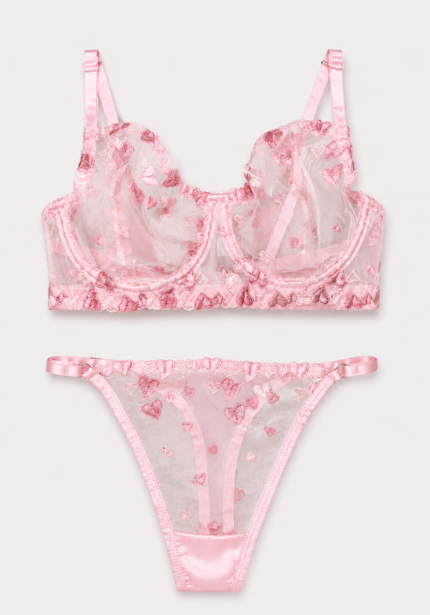 Bridal C-Cup Bra Set
