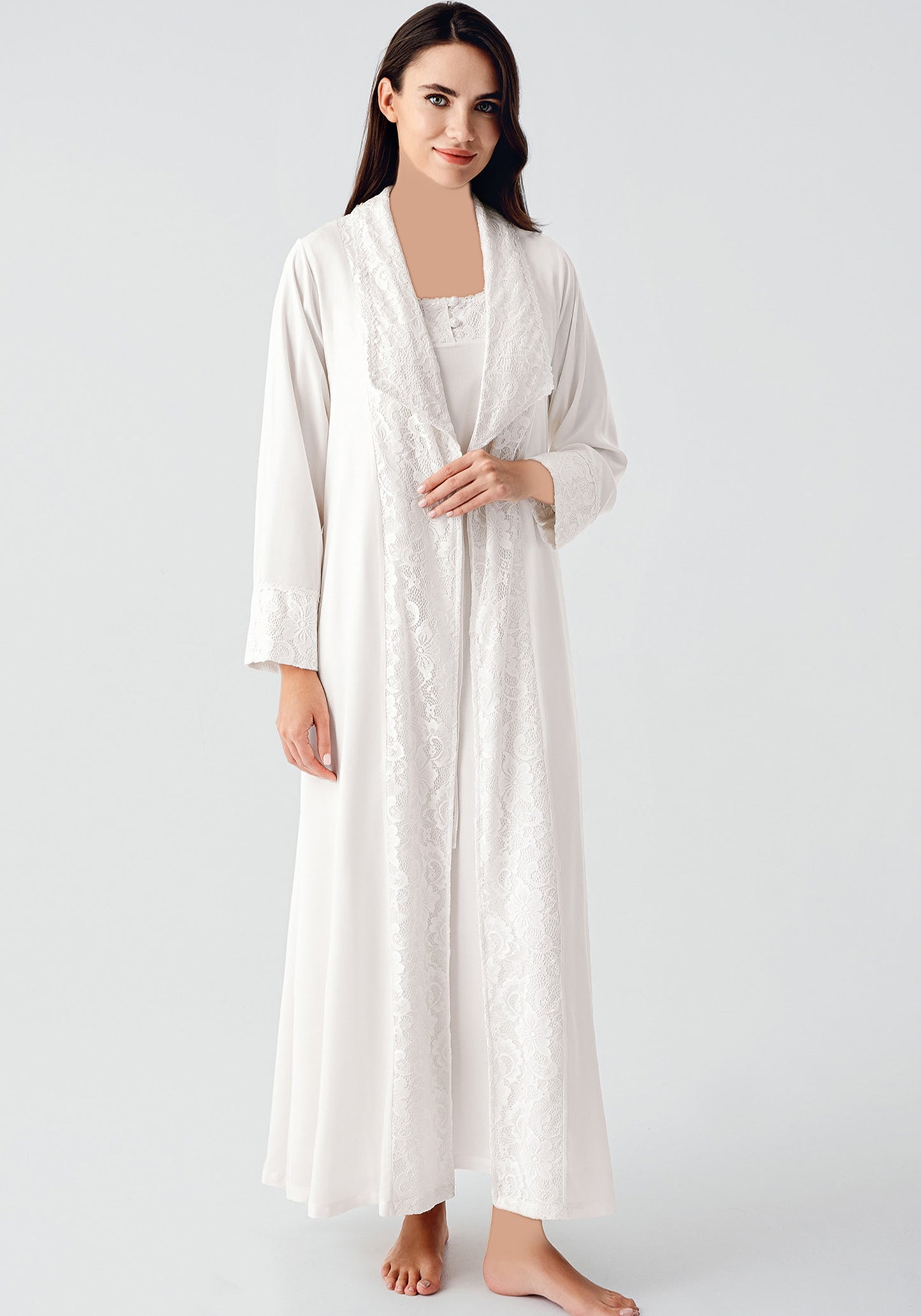 Maternal Long Robe Set