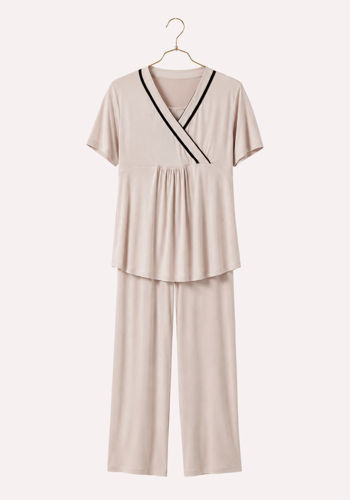 Plain Short Sleeve Pajamas