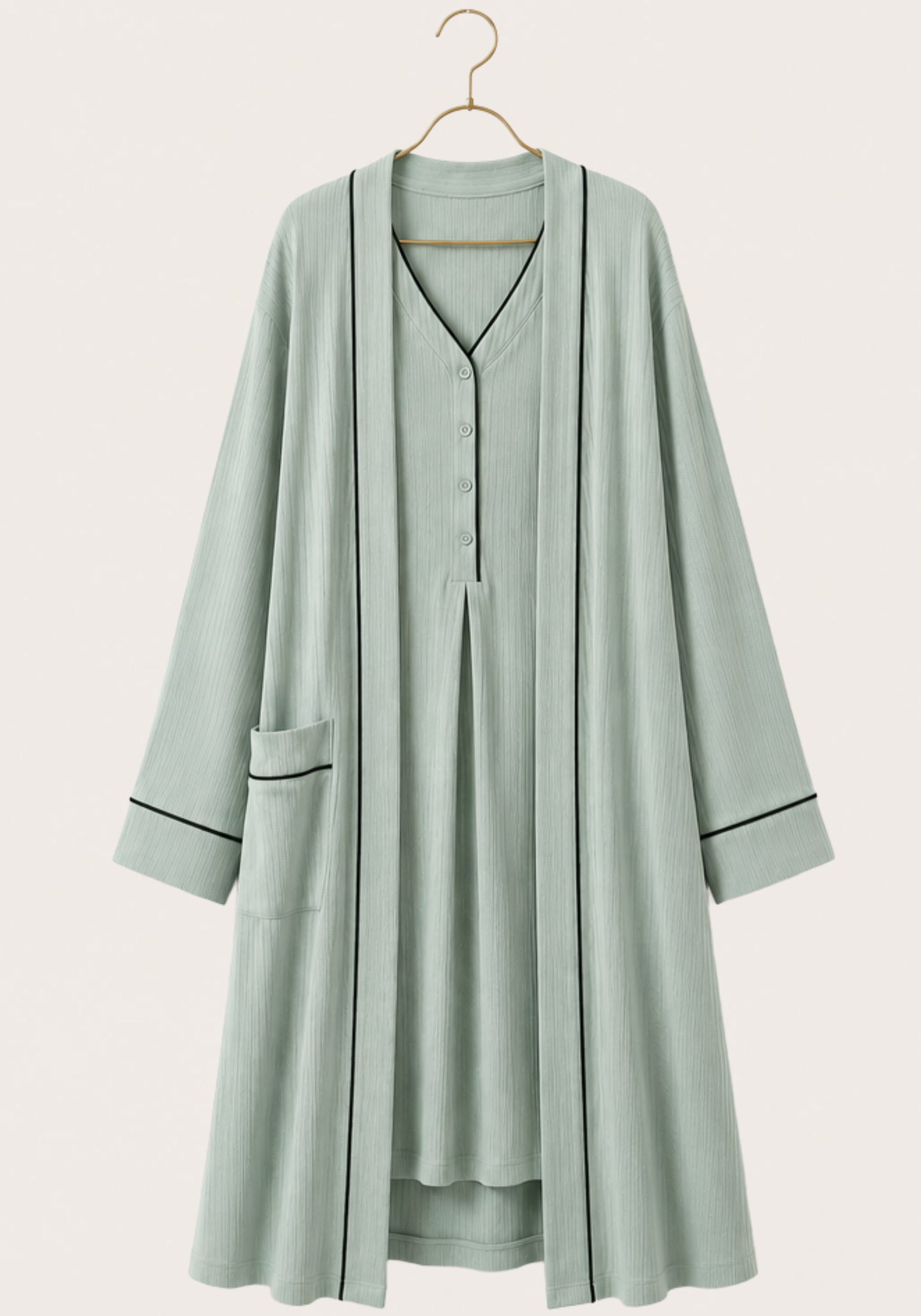 Maternal Long Robe Set