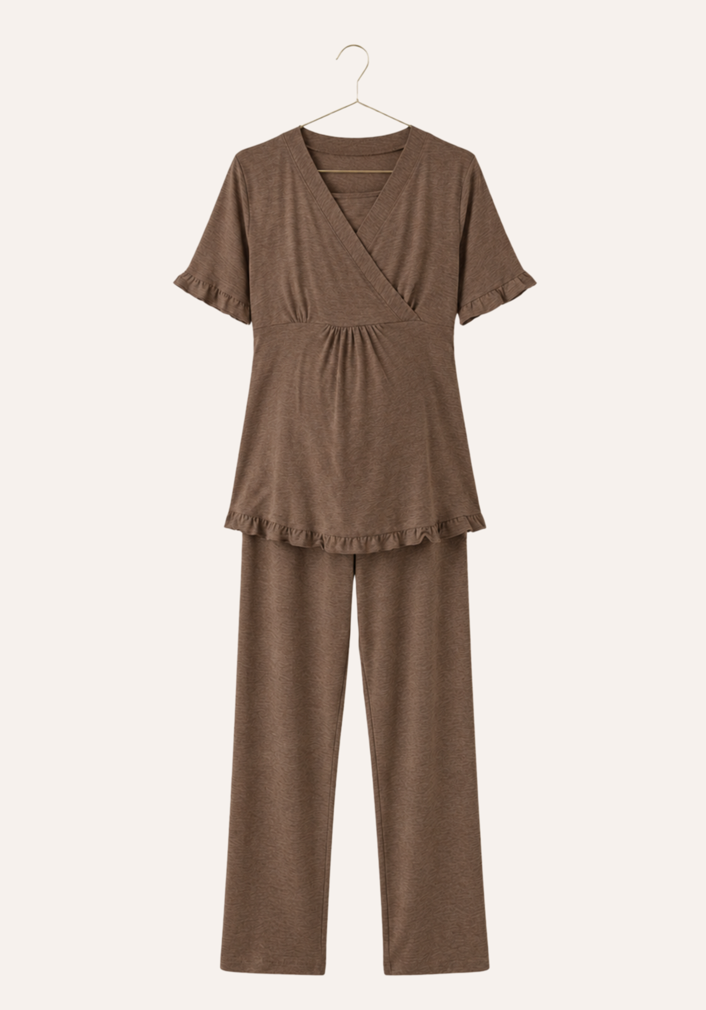 Plain Short Sleeve Pajamas