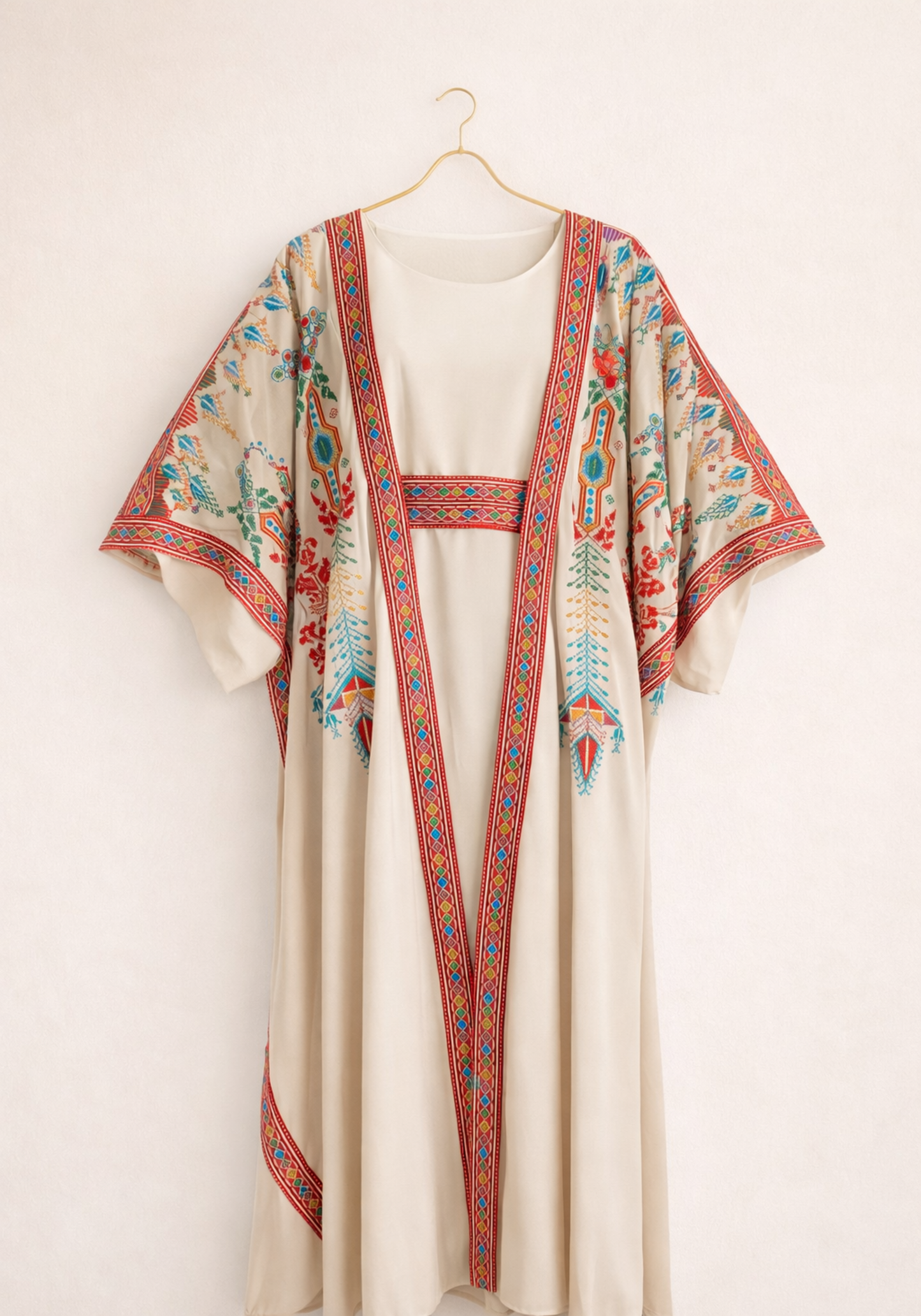 Long Sleeve Long Night Gown And Long Robe