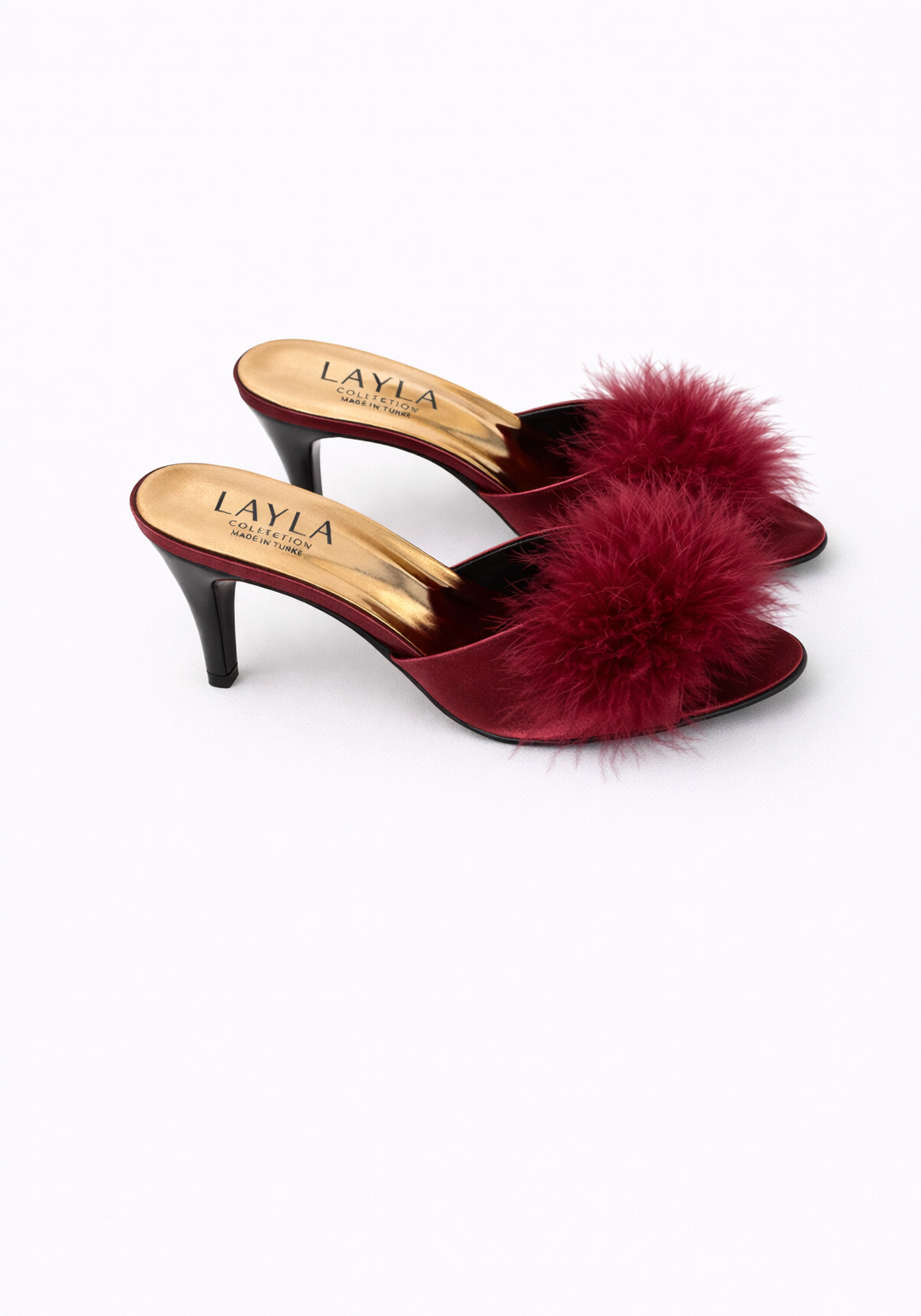 10Cm Heel With Furr Slippers