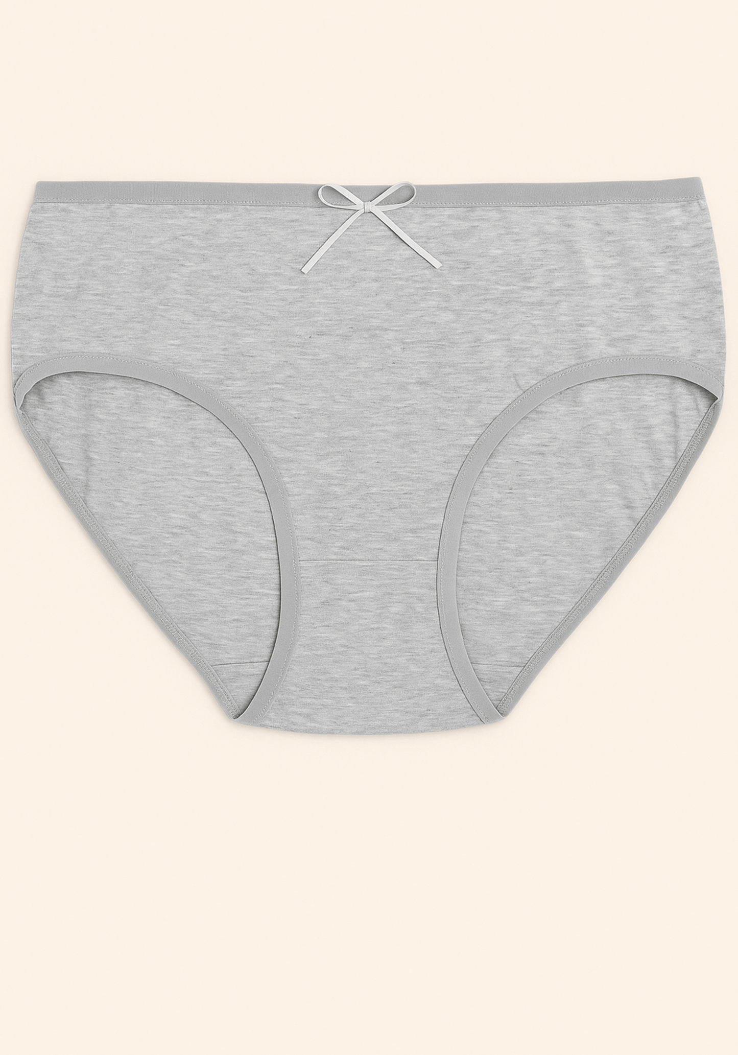 PLUS Plain Cotton Hi Waist Panties