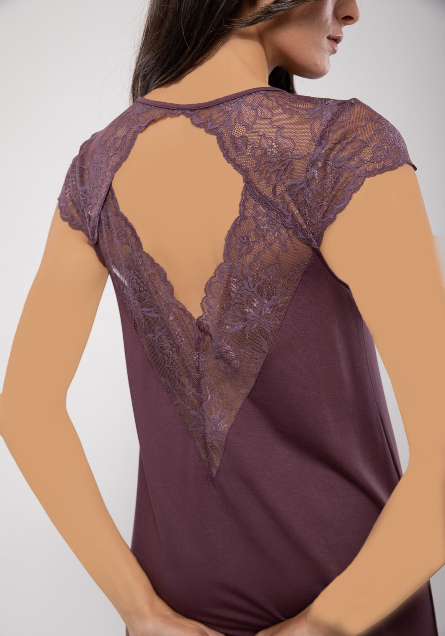 قميص نوم قصير من الدانتيل من S&amp;L