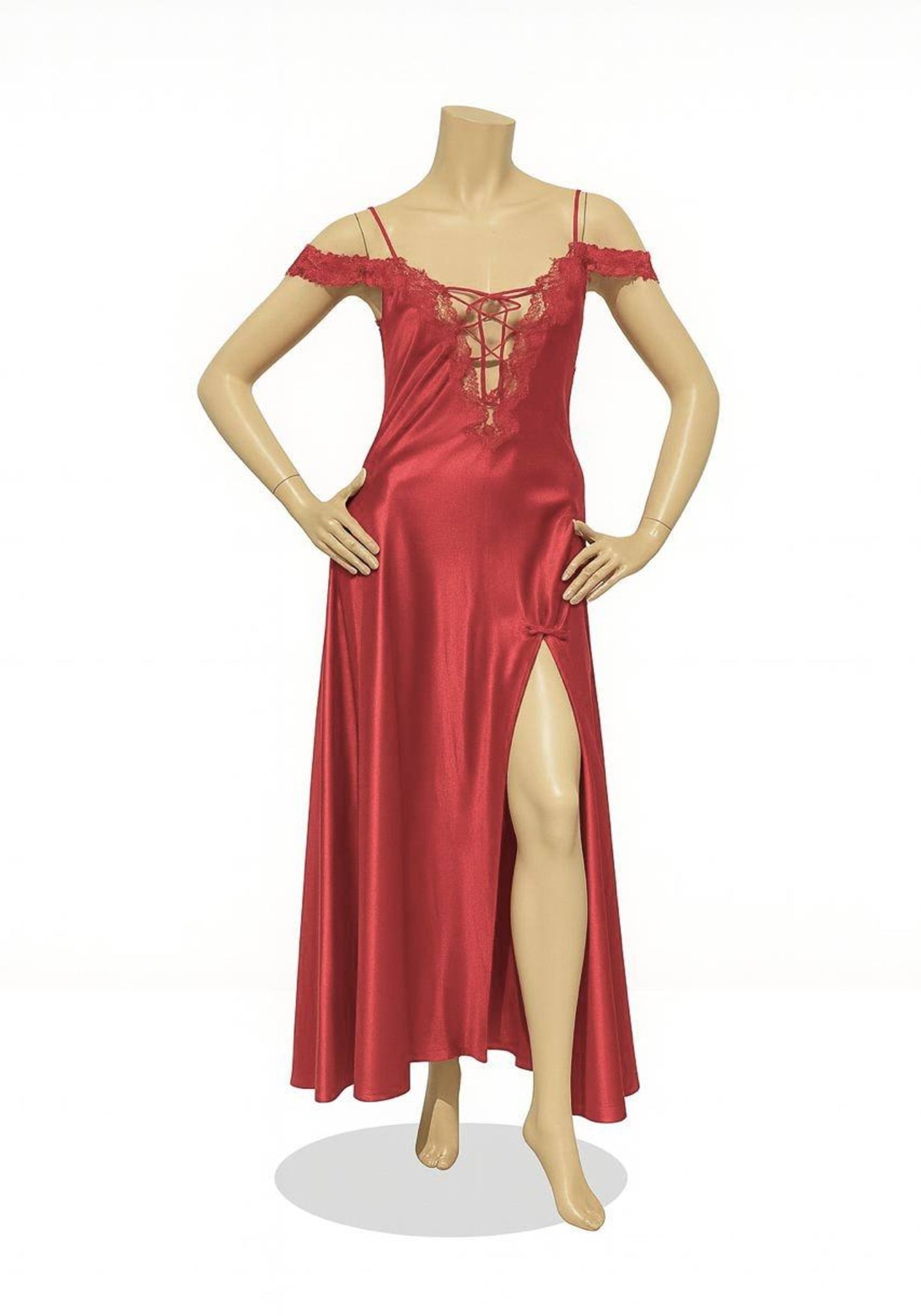 Satin Long Night Gown