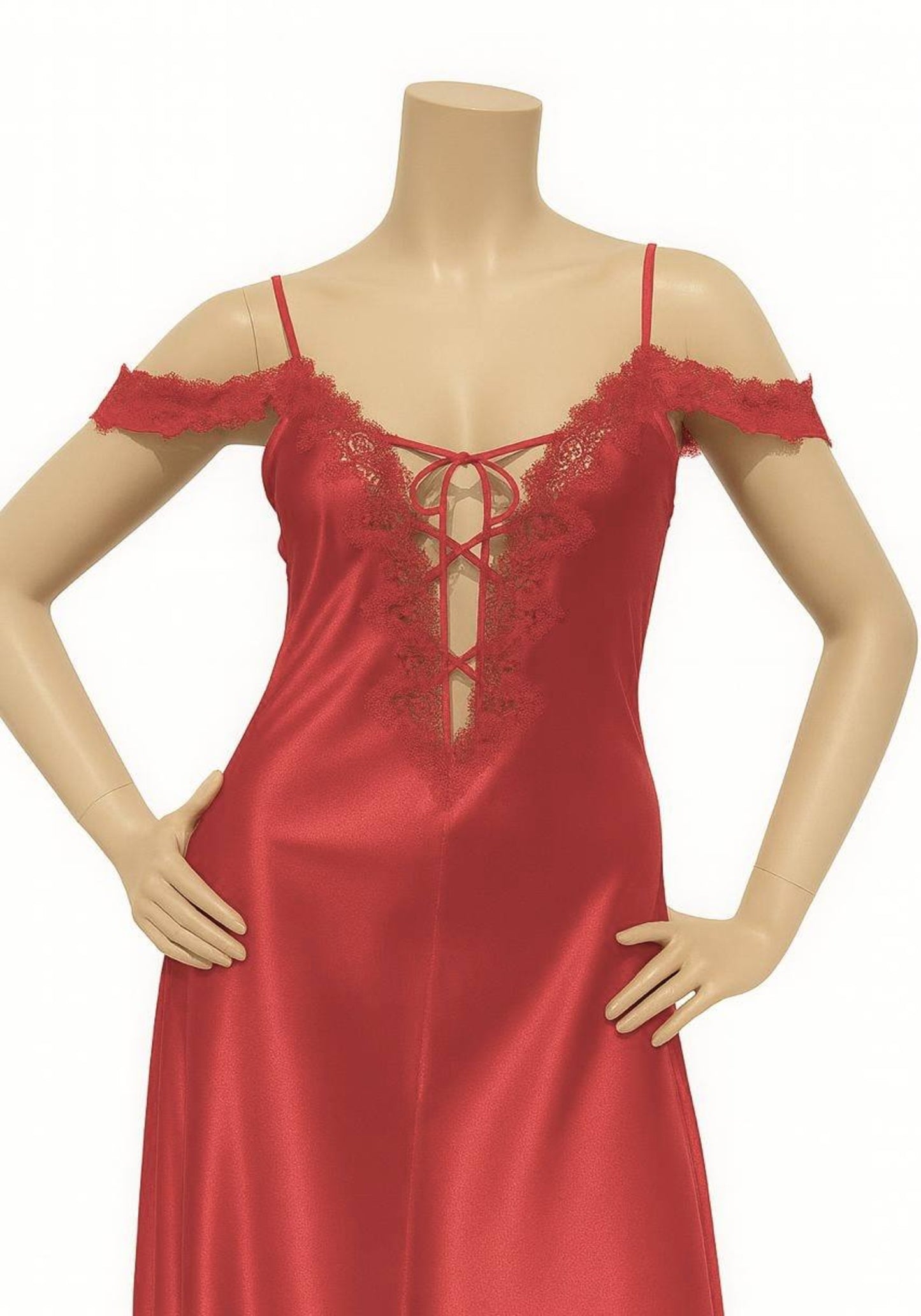 Satin Long Night Gown