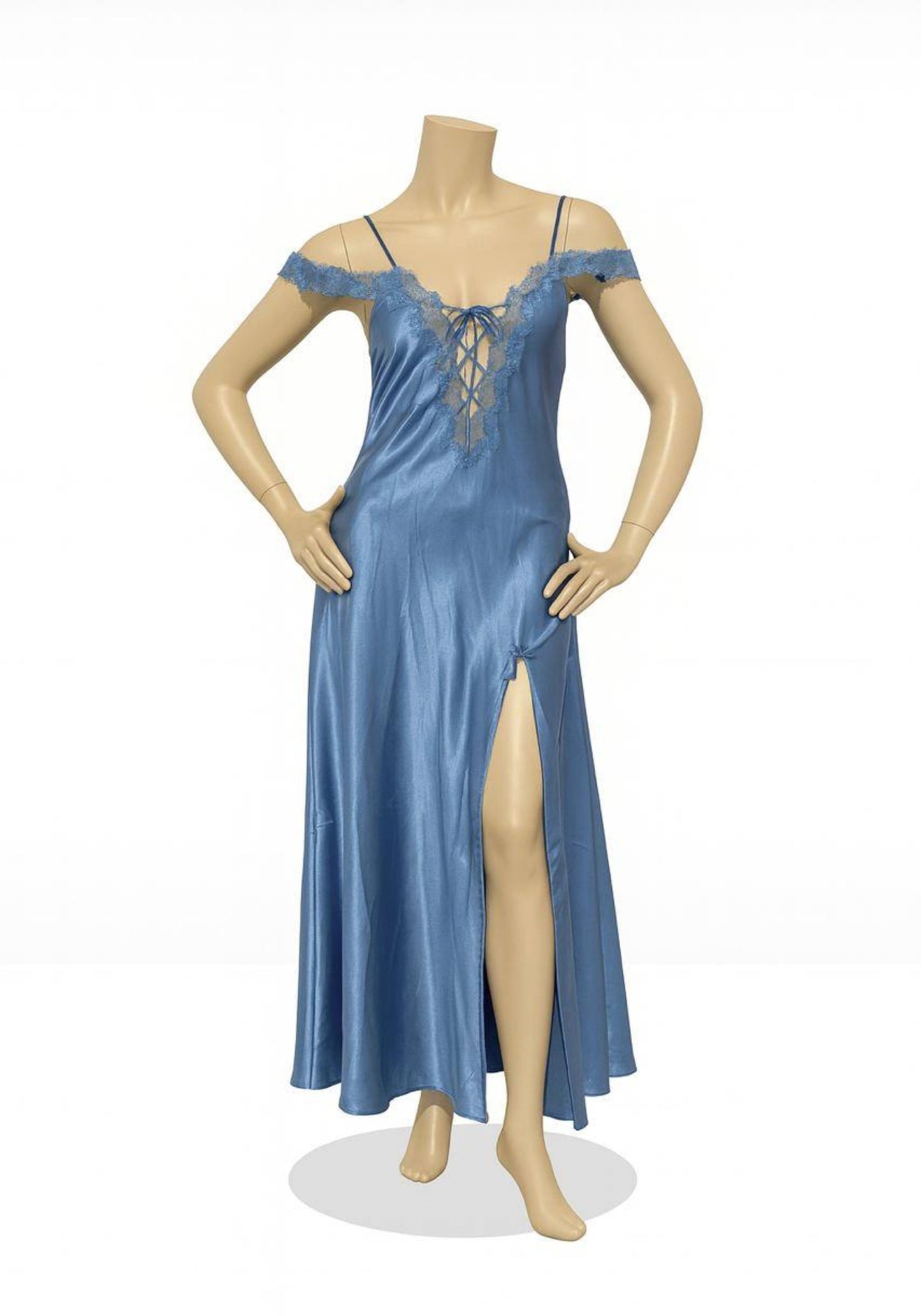 Satin Long Night Gown