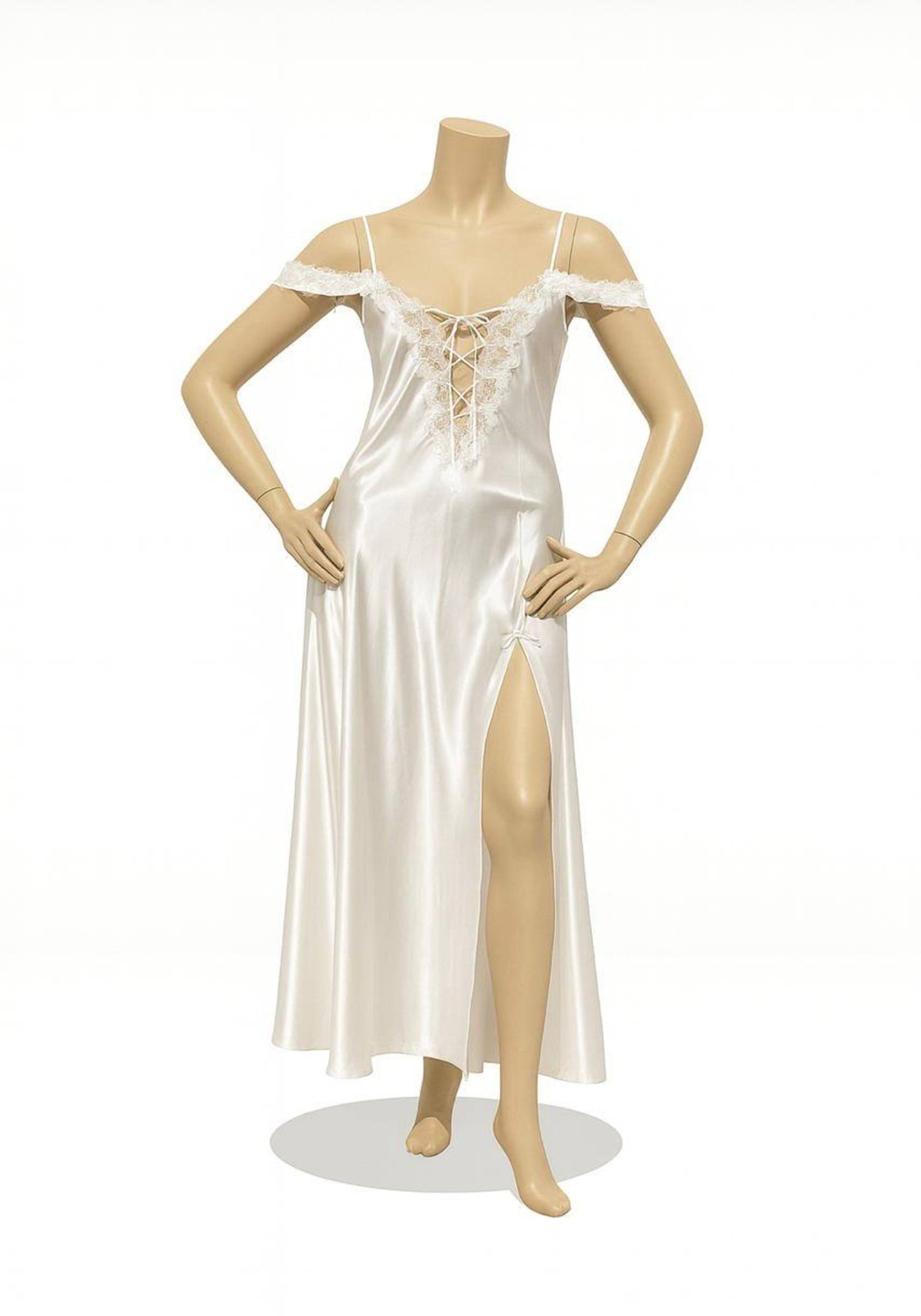 Satin Long Night Gown