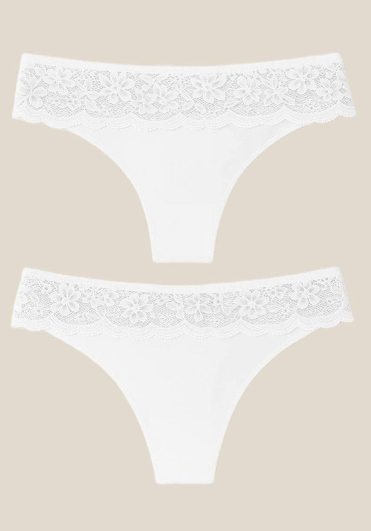 Laser Cut With Lace Detail Panties