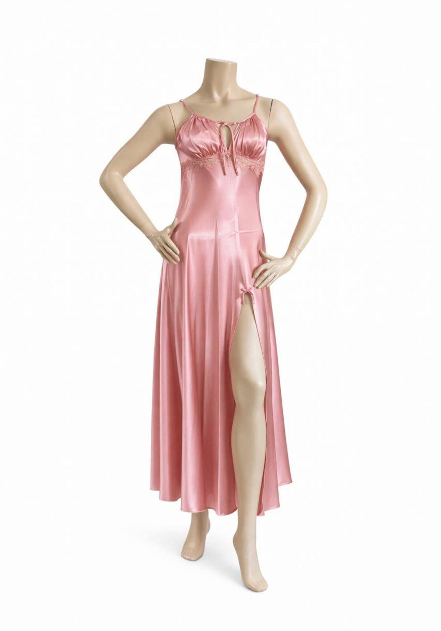 Satin Long Night Gown